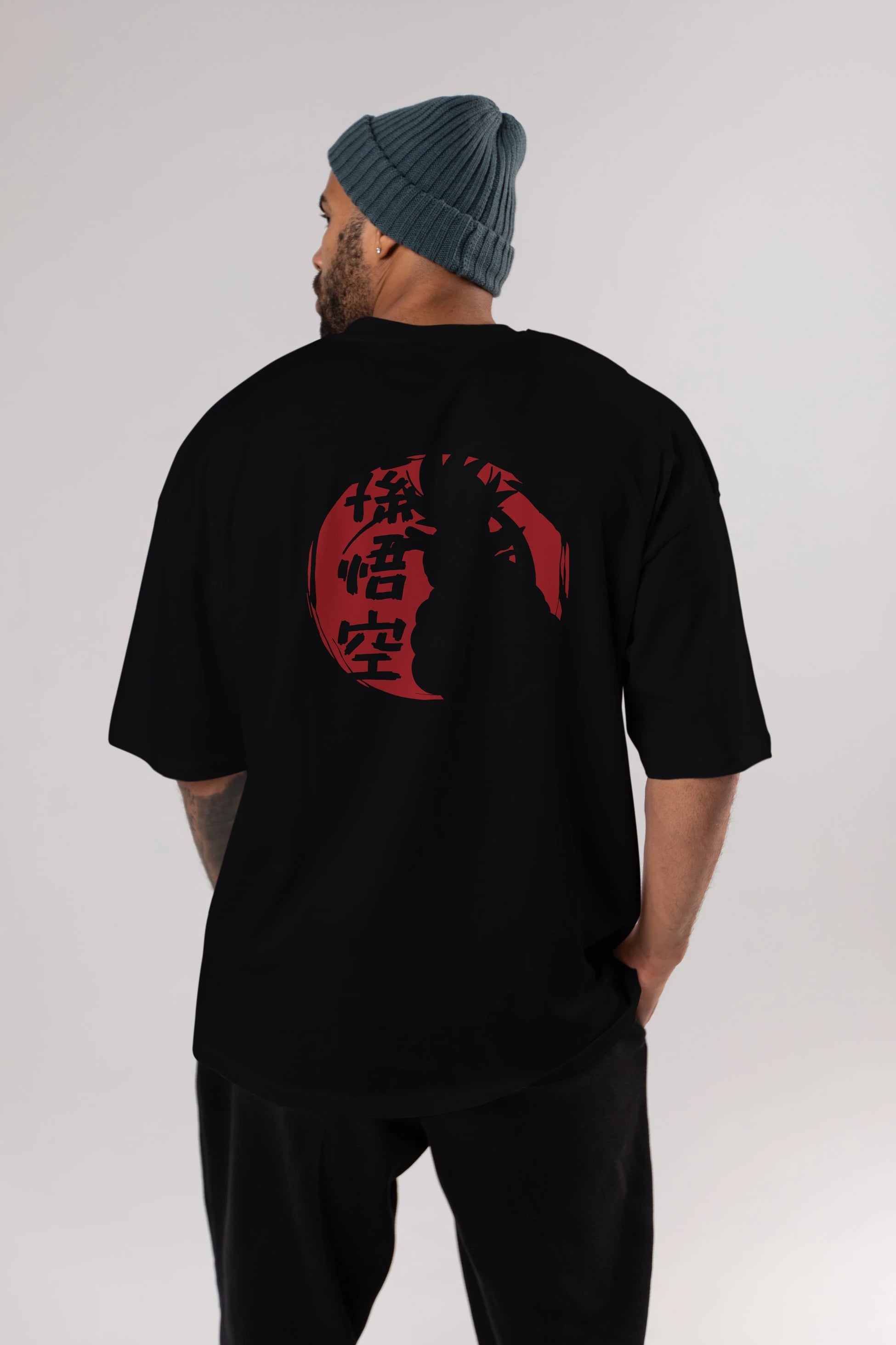 DRAGON BALL Anime Arka Baskılı Oversize t-shirt Erkek Kadın Unisex