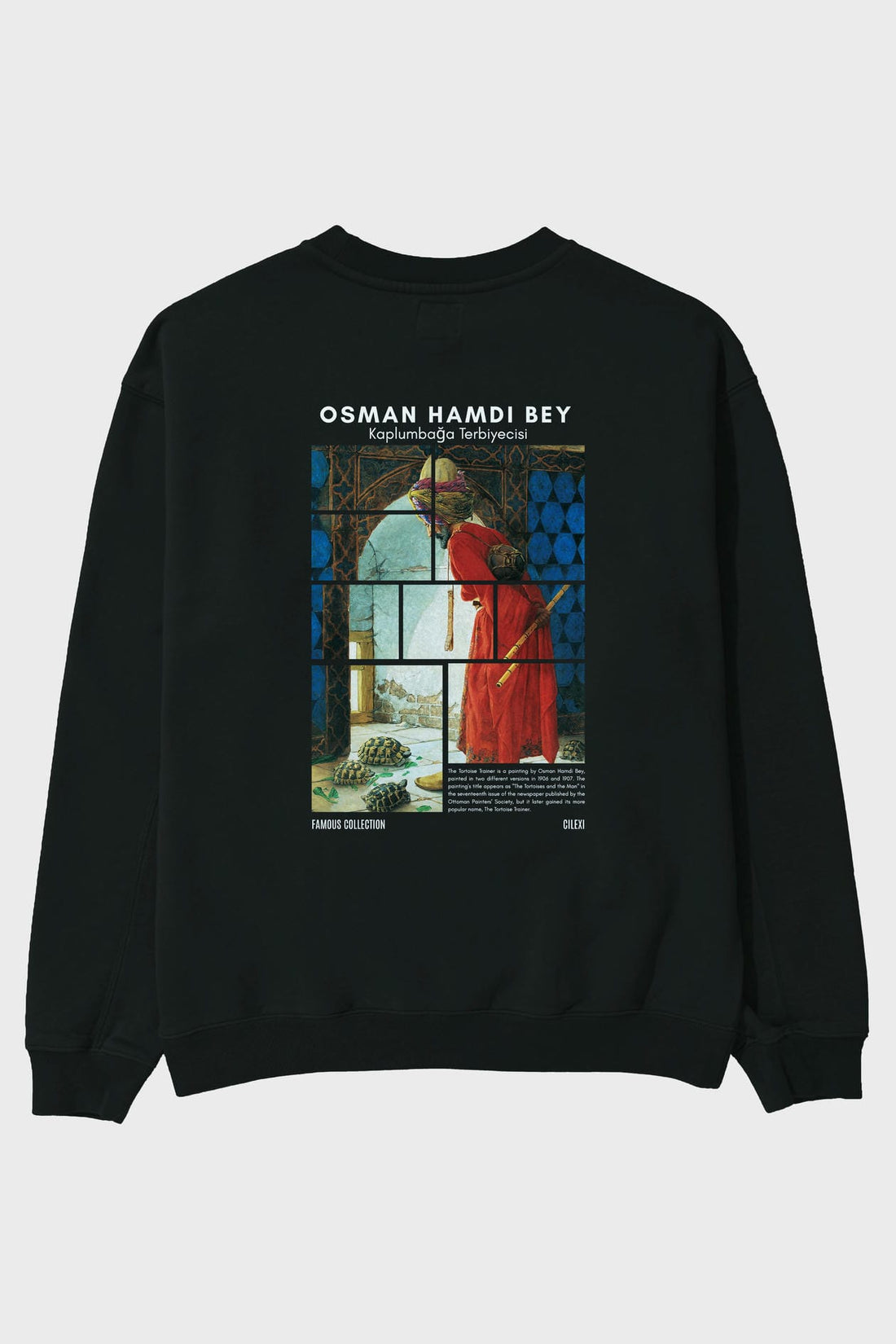 Osman Hamdi Bey Arka Baskılı Oversize Sweatshirt Erkek Kadın Unisex