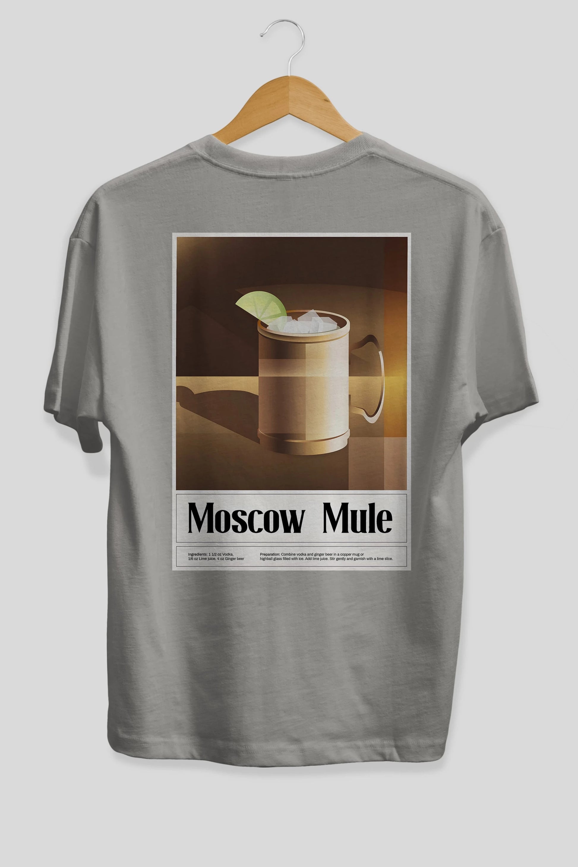 Moscow Mule 3 Arka Baskılı Oversize t-shirt Erkek Kadın Unisex %100 Pamuk Bisiklet Yaka tişort