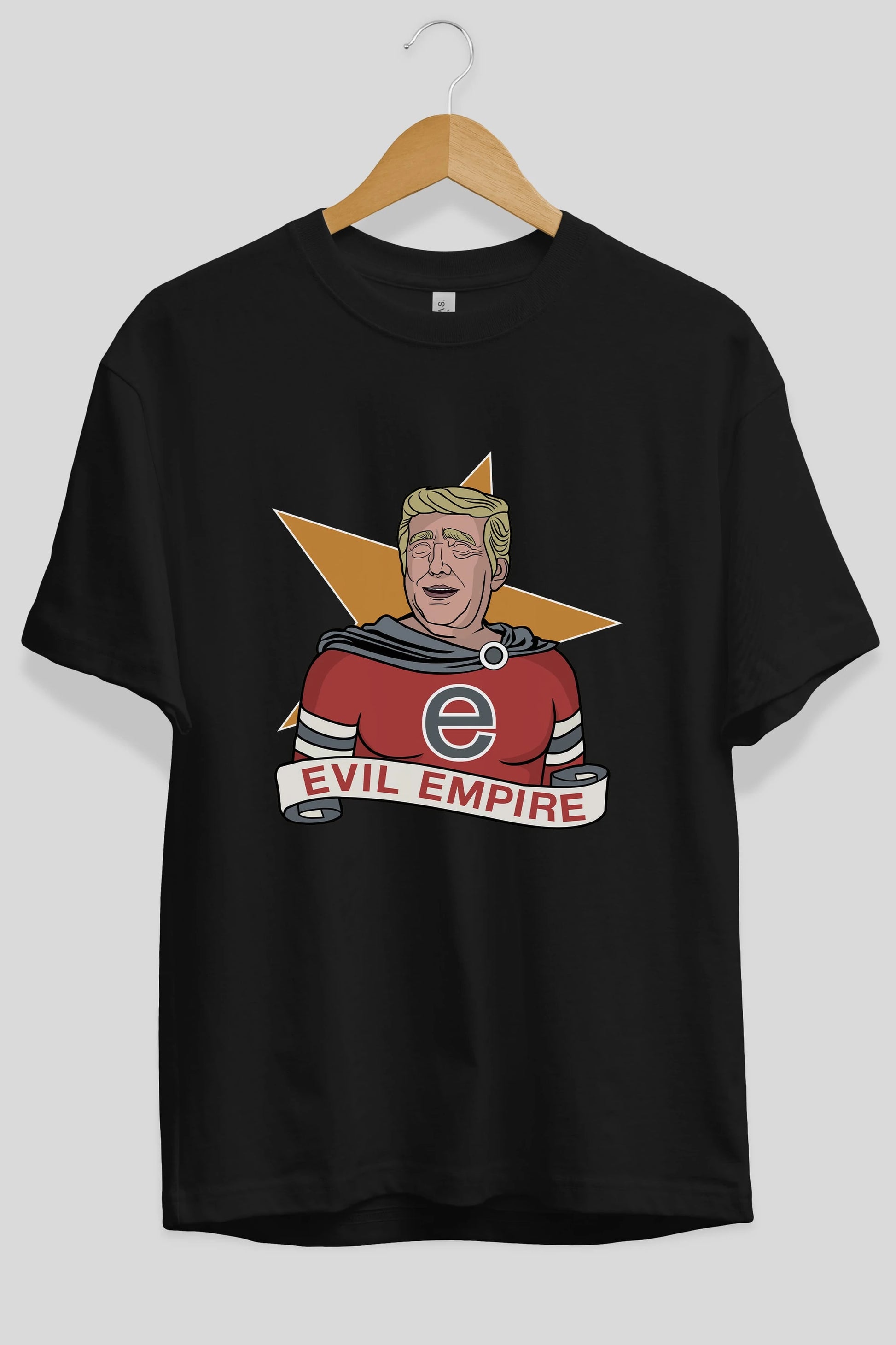 Evil Empire Trump Ön Baskılı Oversize t-shirt Erkek Kadın Unisex %100 Pamuk tişort