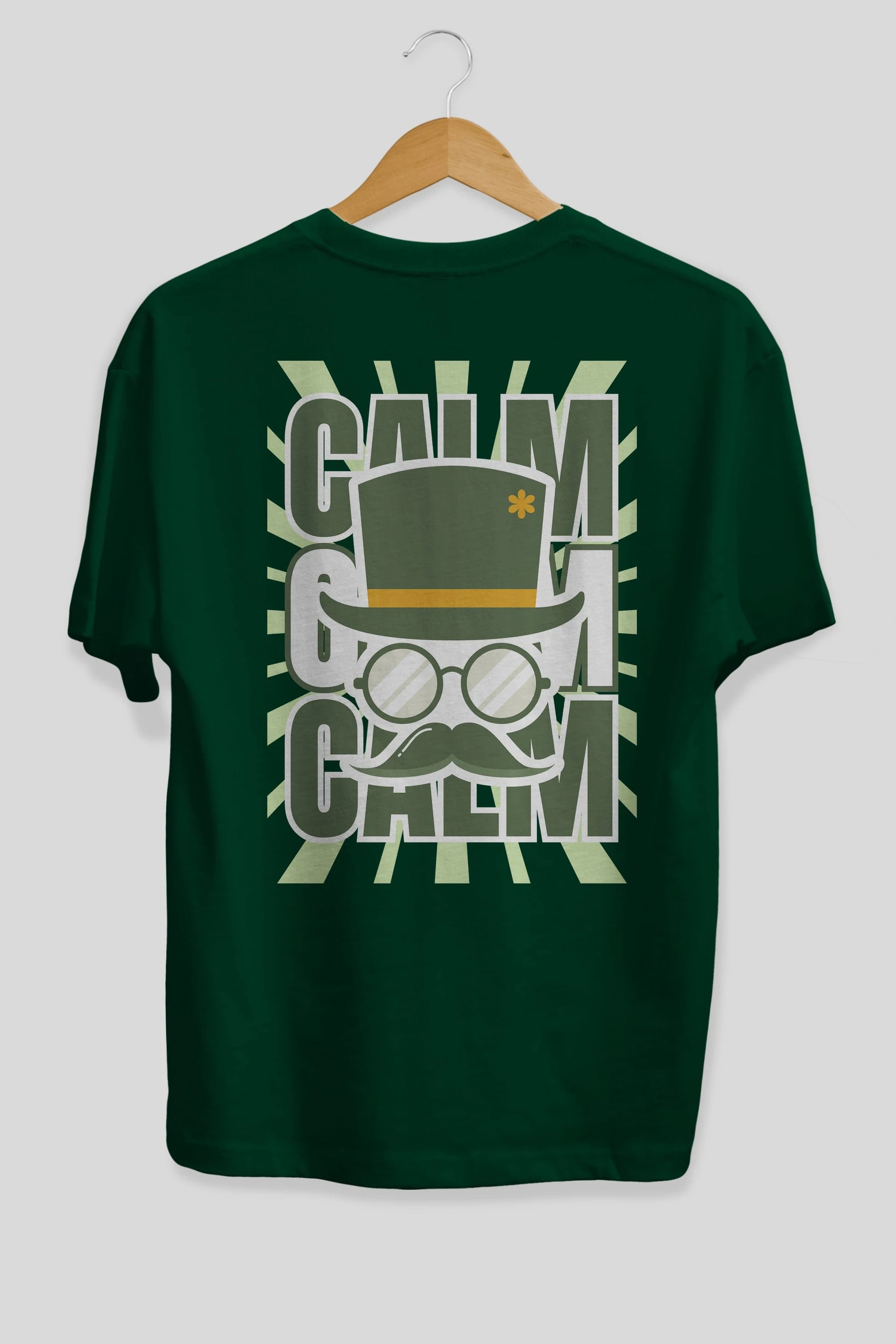 Calm Yazılı Arka Baskılı Oversize t-shirt Erkek Kadın Unisex