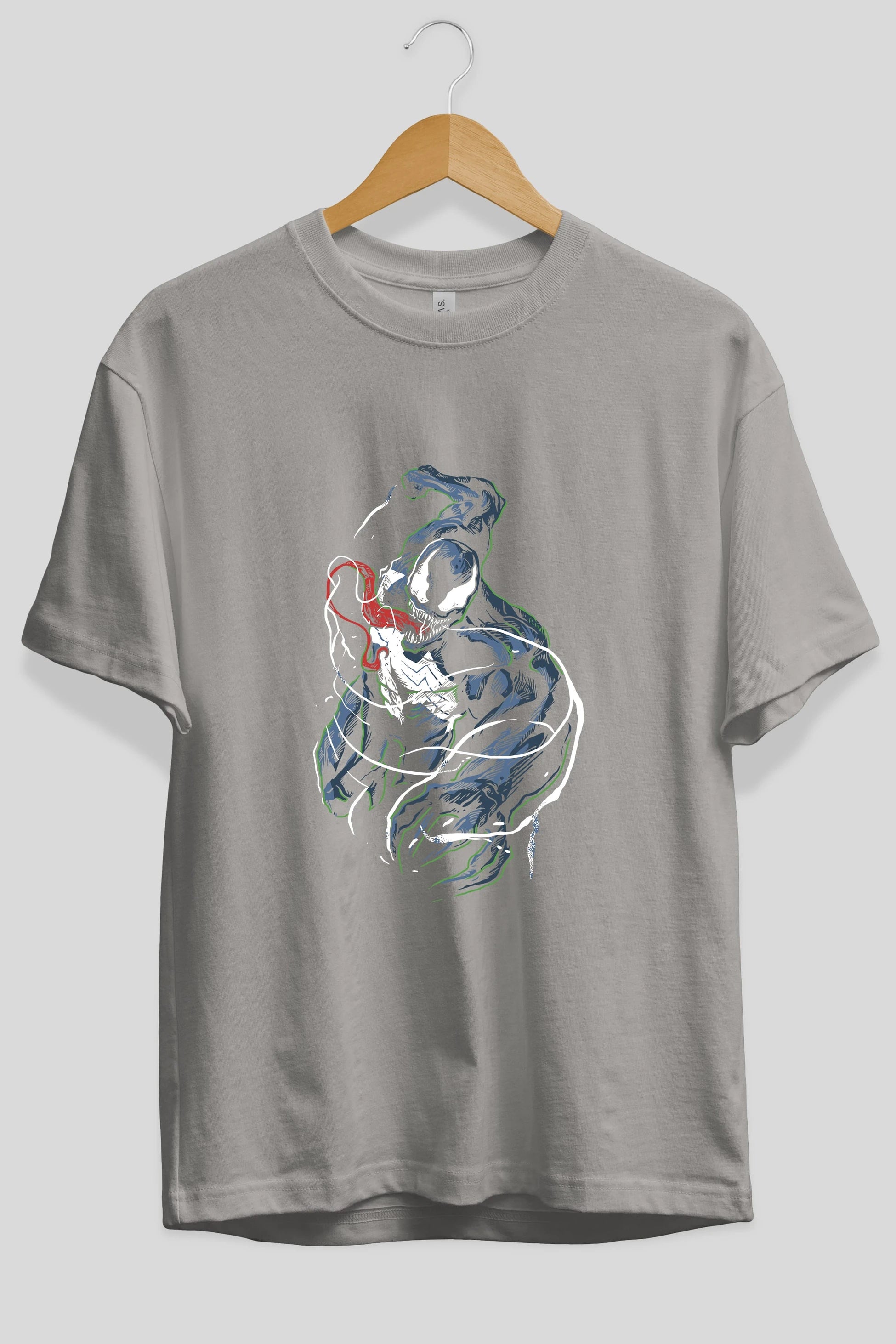 Venom (5) Ön Baskılı Oversize t-shirt Erkek Kadın Unisex %100 Pamuk Bisiklet Yaka tişort