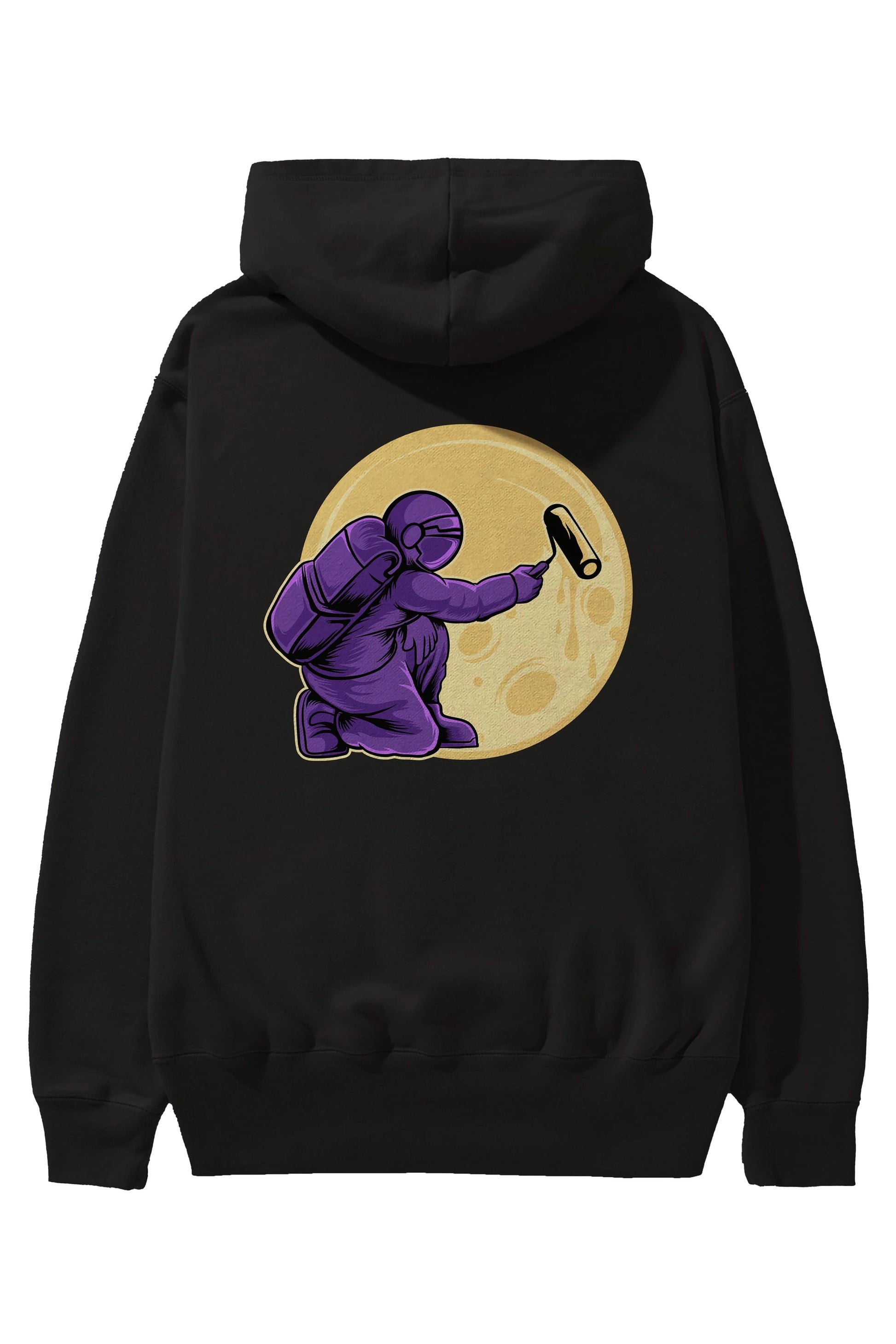 Astropaint Arka Baskılı Hoodie Oversize Kapüşonlu Sweatshirt Erkek Kadın Unisex