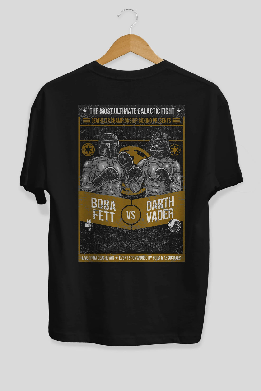 Rumble In The Darkside Arka Baskılı Oversize t-shirt Erkek Kadın Unisex %100 Pamuk