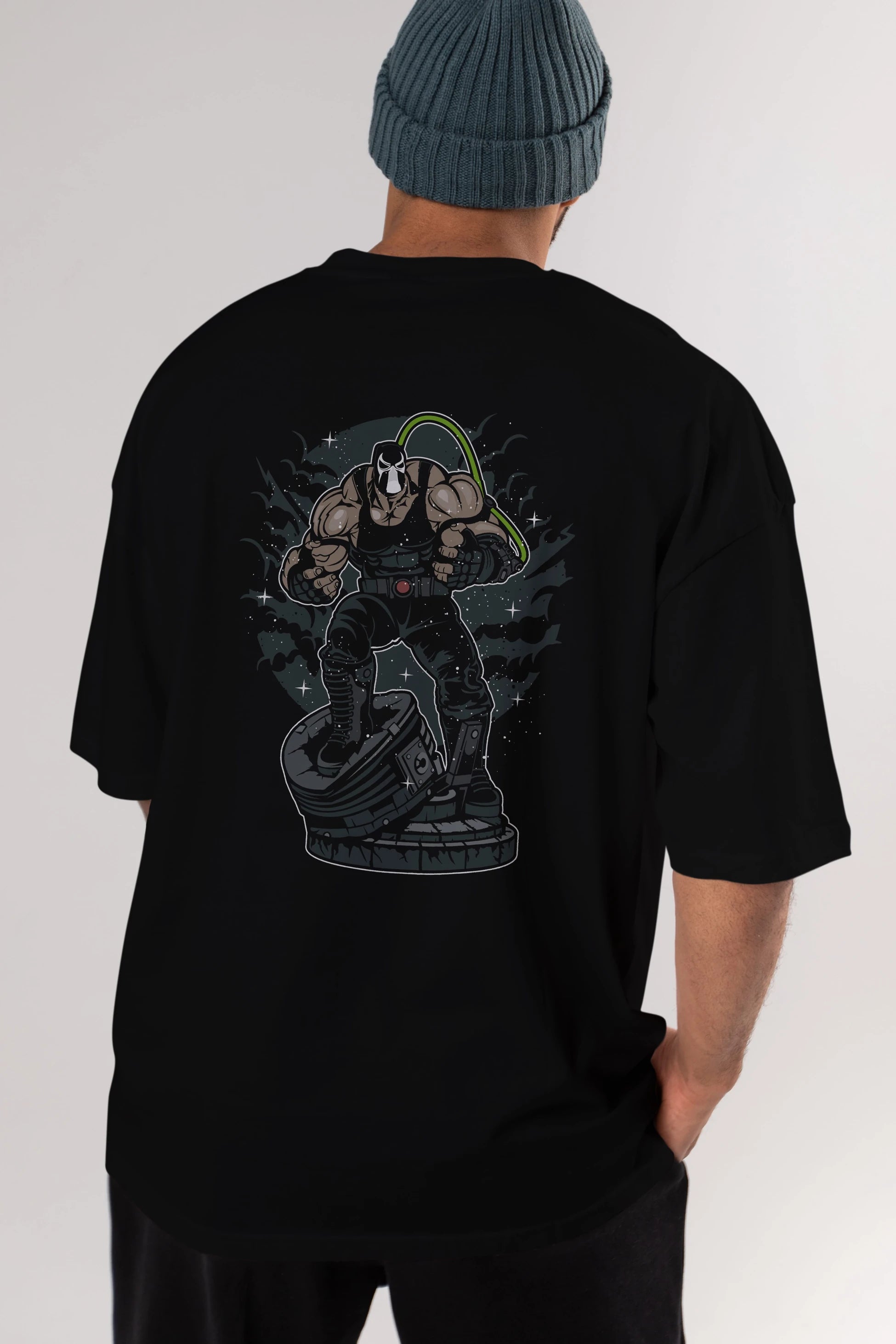 Bane (2) Arka Baskılı Oversize t-shirt Erkek Kadın Unisex %100 Pamuk