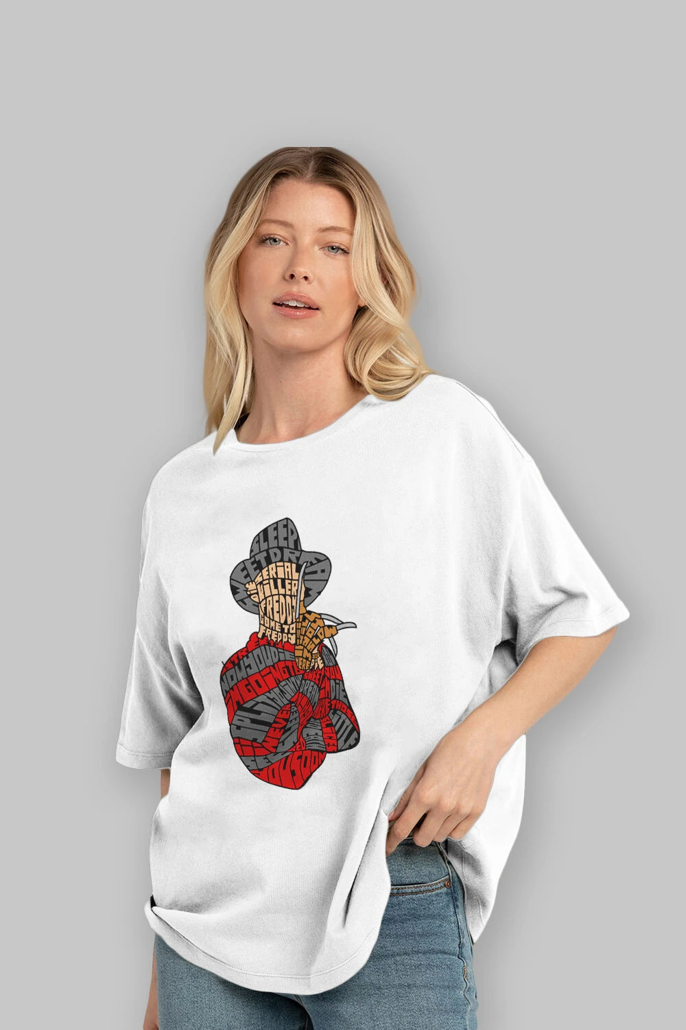 Sweet Dream Ön Baskılı Oversize t-shirt %100 pamuk Erkek Kadın Unisex