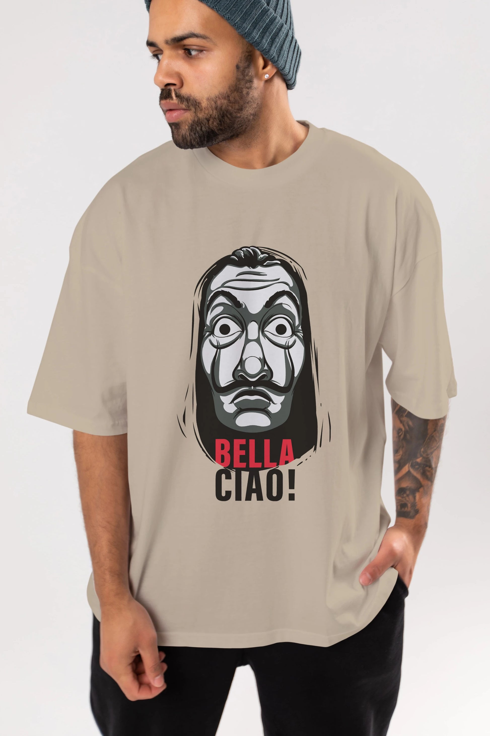 La Casa De Papel (12) Ön Baskılı Oversize t-shirt Erkek Kadın Unisex %100 Pamuk Bisiklet Yaka tişort