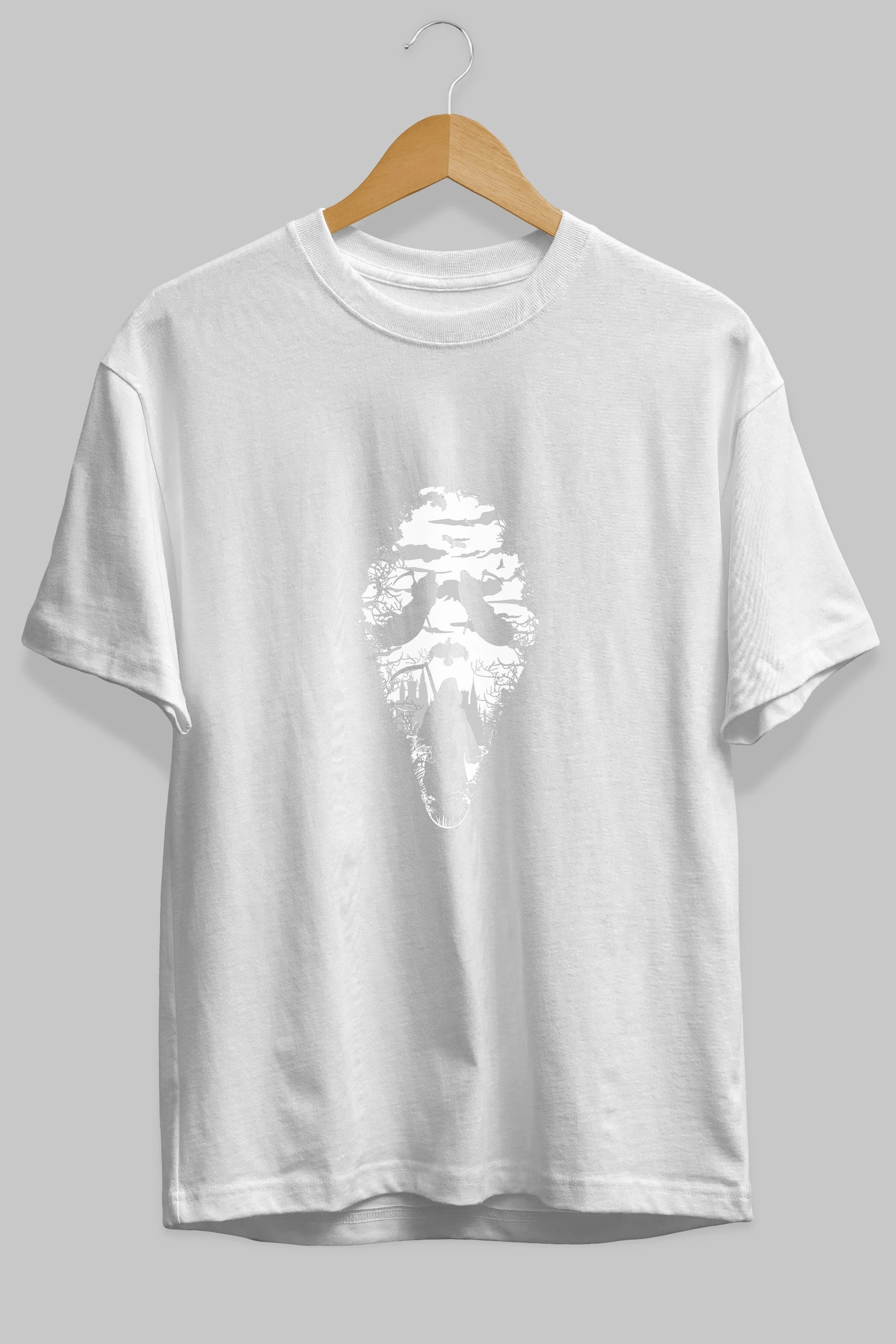 Reaper Scream Ön Baskılı Oversize t-shirt %100 pamuk Erkek Kadın Unisex