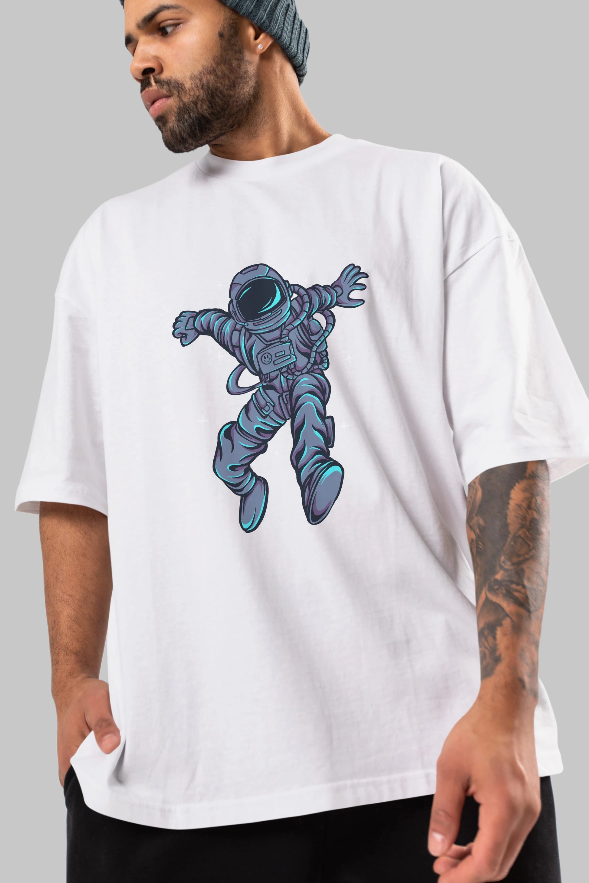 Astrostars tshirt Ön Baskılı Oversize t-shirt Erkek Kadın Unisex