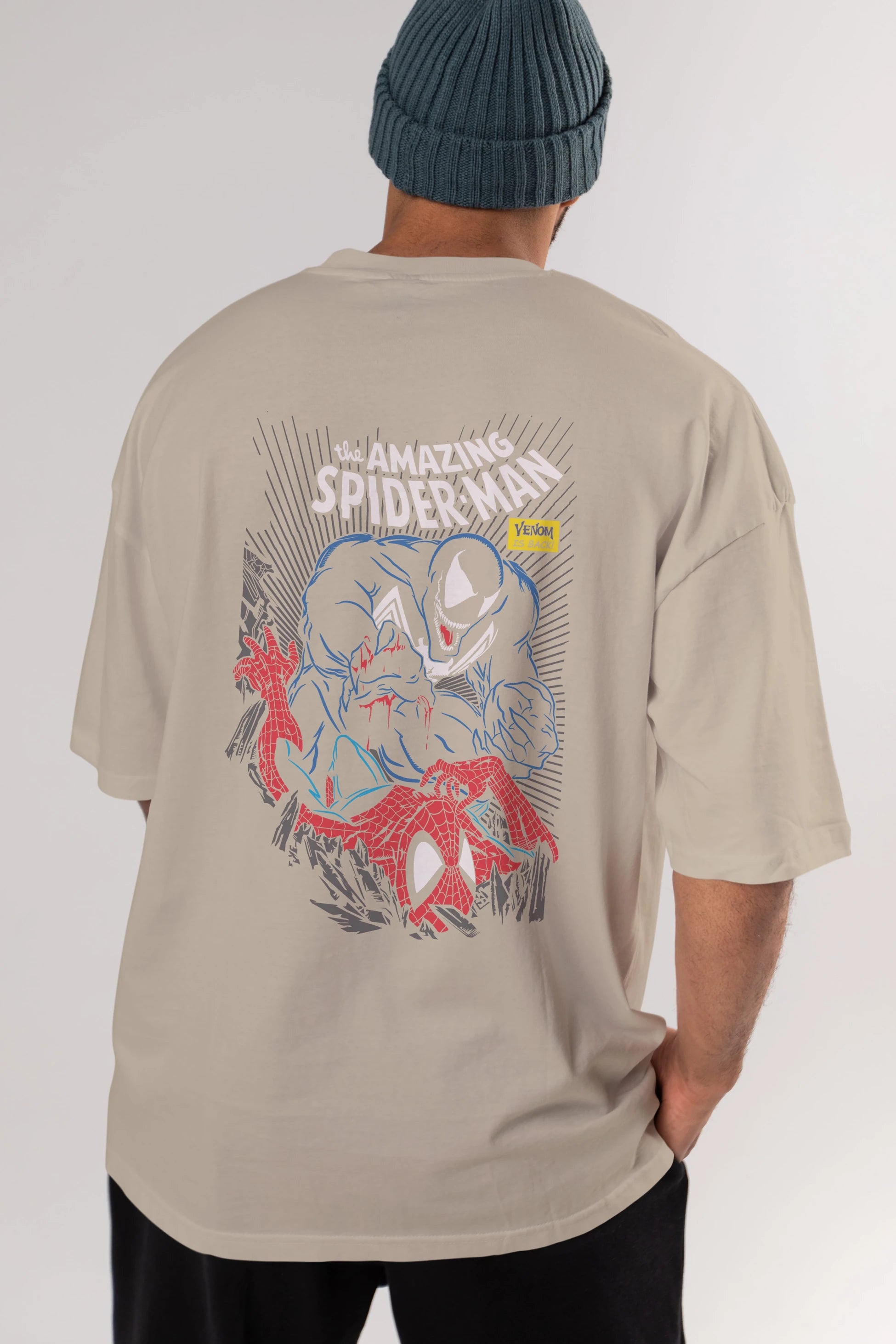 Venom (19) Arka Baskılı Oversize t-shirt Erkek Kadın Unisex %100 Pamuk Bisiklet Yaka tişort