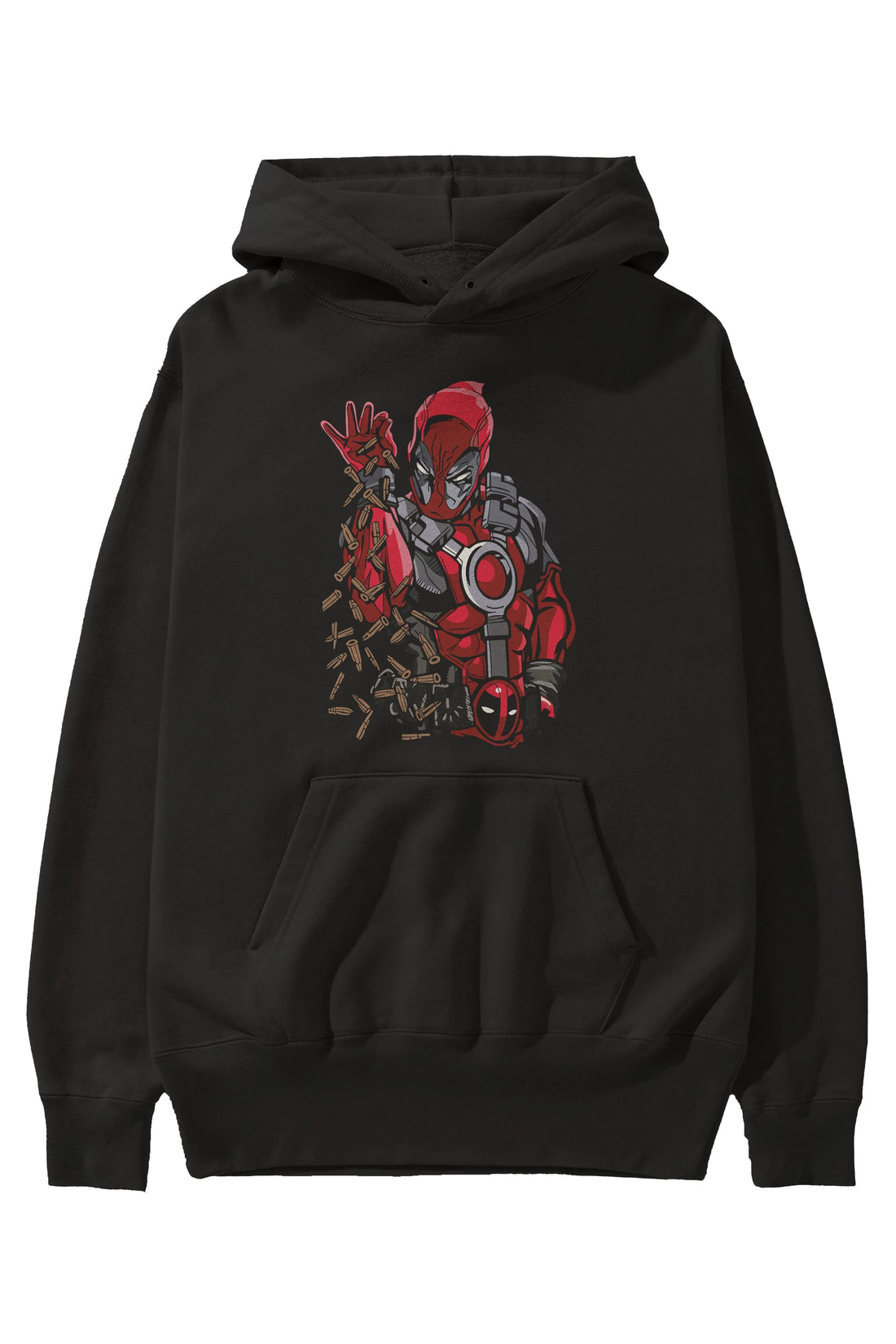 Deadpool (2) Ön Baskılı Hoodie Oversize Kapüşonlu Sweatshirt Erkek Kadın Unisex
