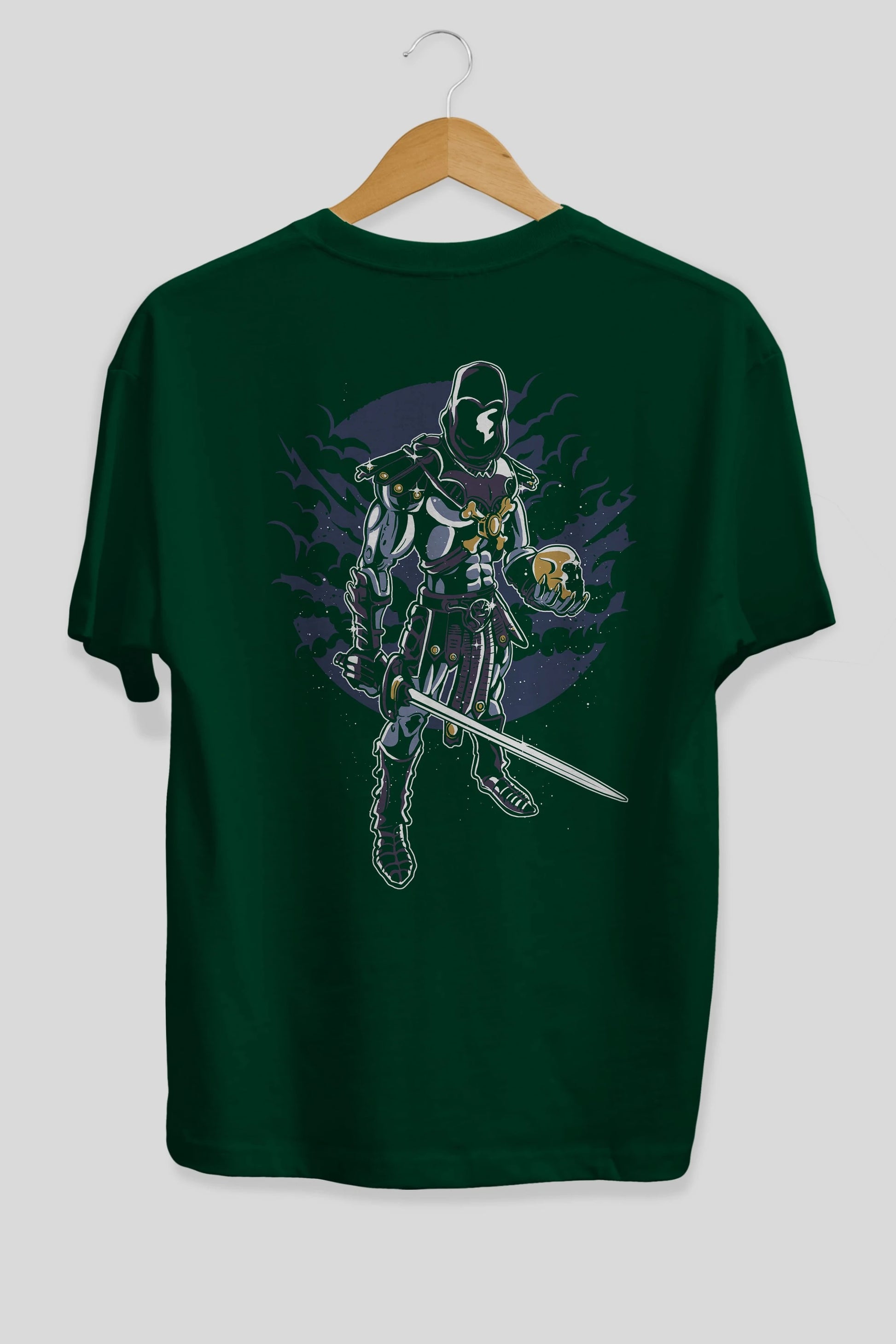 Skeleton King Arka Baskılı Oversize t-shirt Erkek Kadın Unisex %100 Pamuk