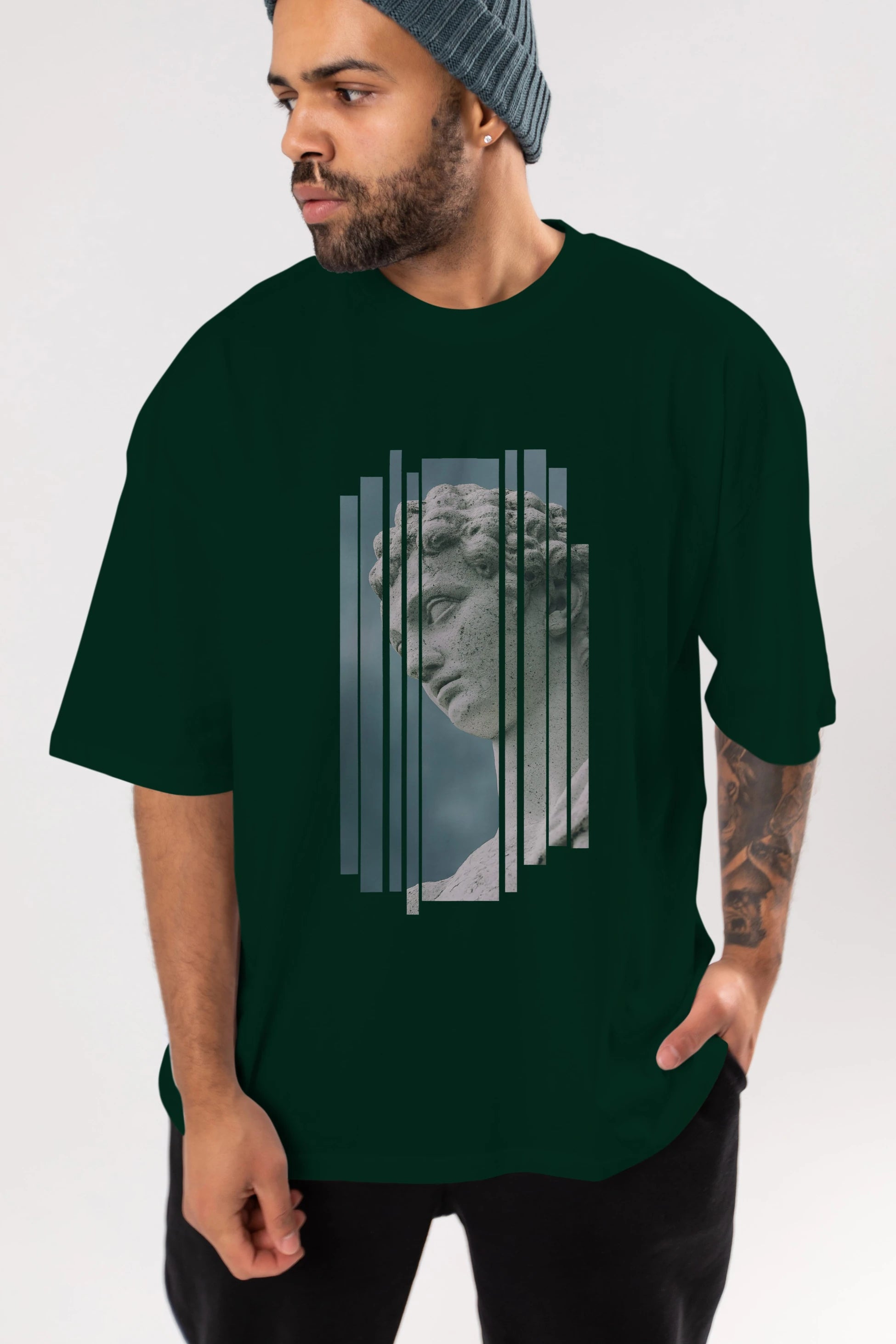 Aesthetic Sculpture Art Ön Baskılı Oversize t-shirt Erkek Kadın Unisex