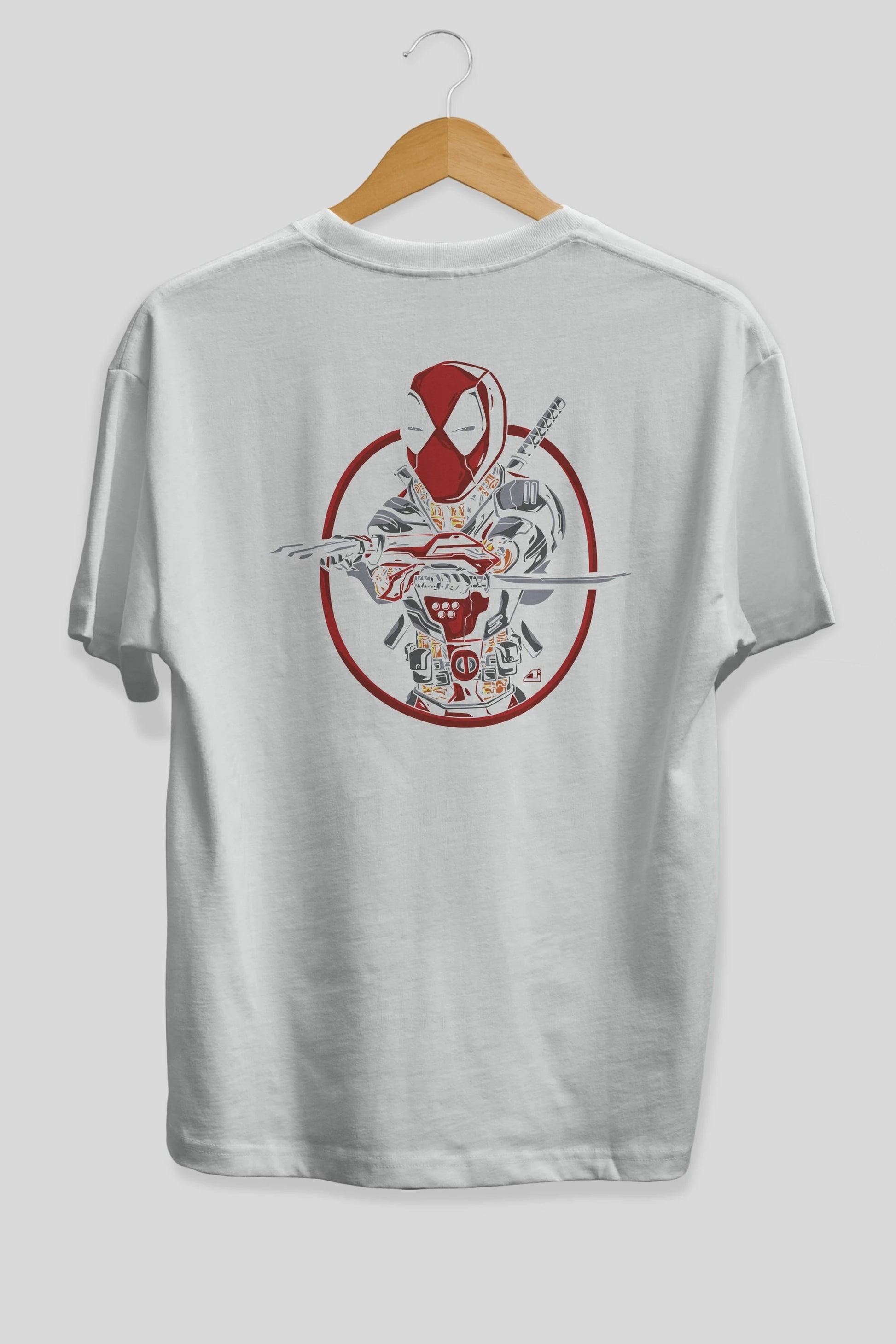 Deadpool (5) Arka Baskılı Oversize t-shirt Erkek Kadın Unisex %100 Pamuk Bisiklet Yaka tişort