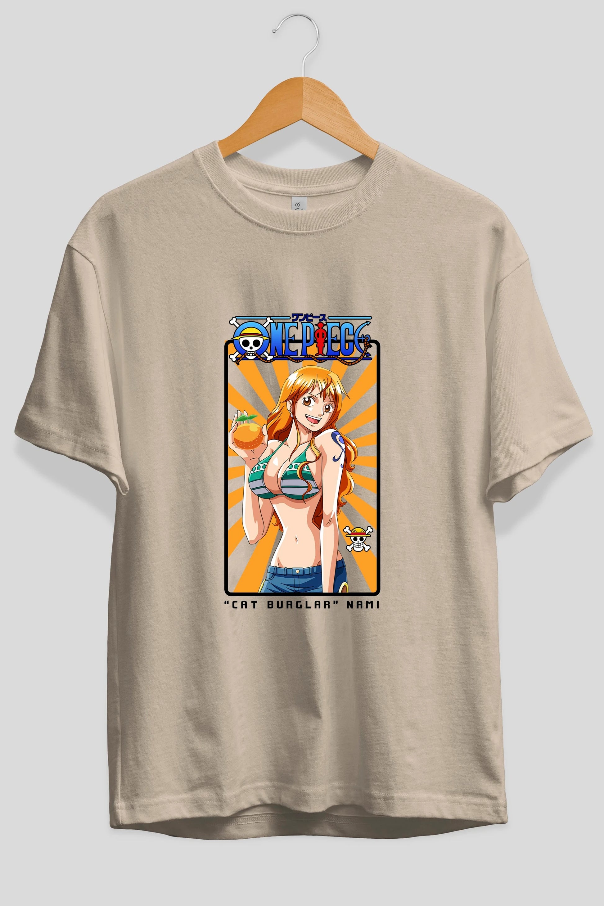 Nami Anime Ön Baskılı Oversize t-shirt Erkek Kadın Unisex