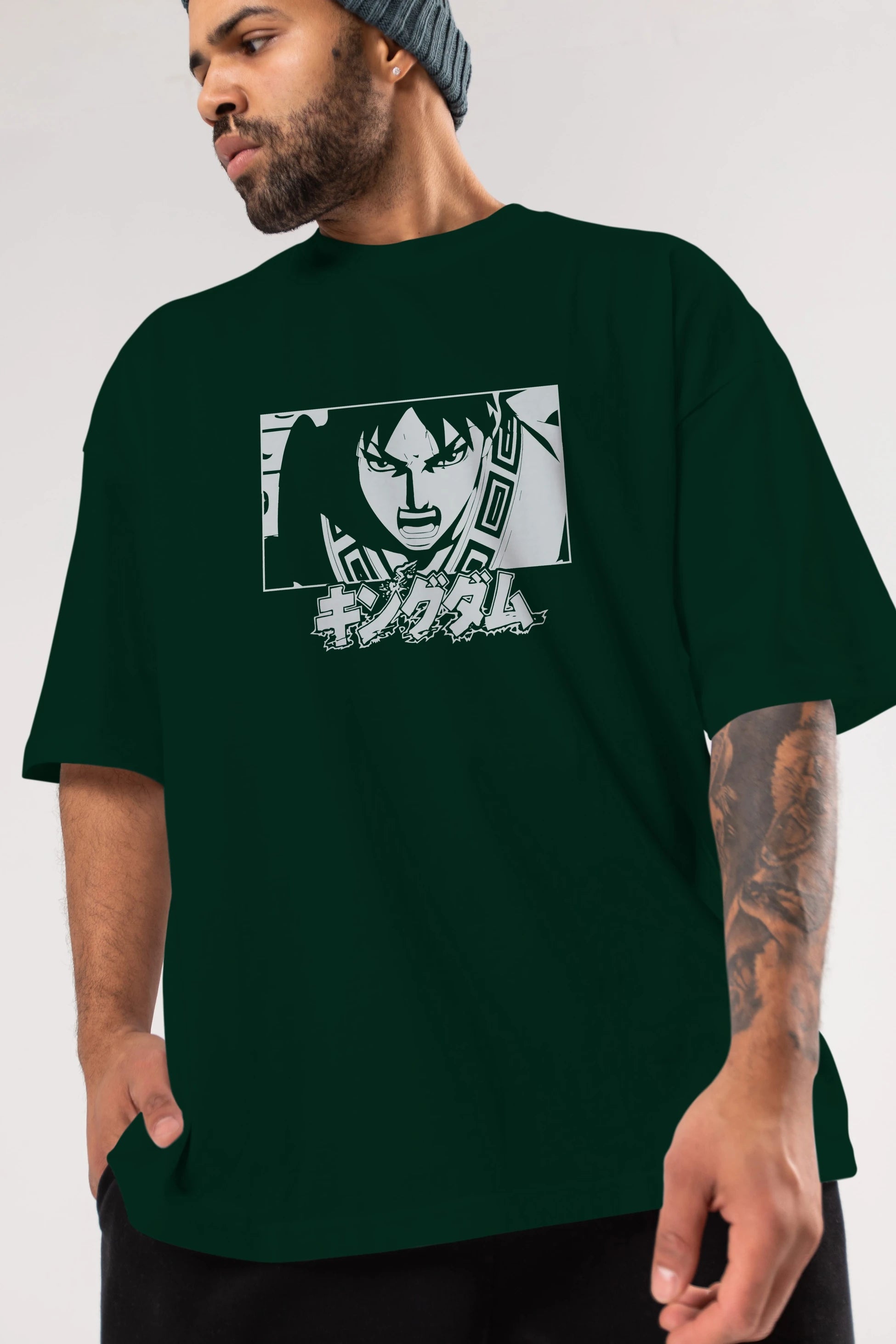 Xin 1 Anime Ön Baskılı Oversize t-shirt %100 pamuk Erkek Kadın Unisex
