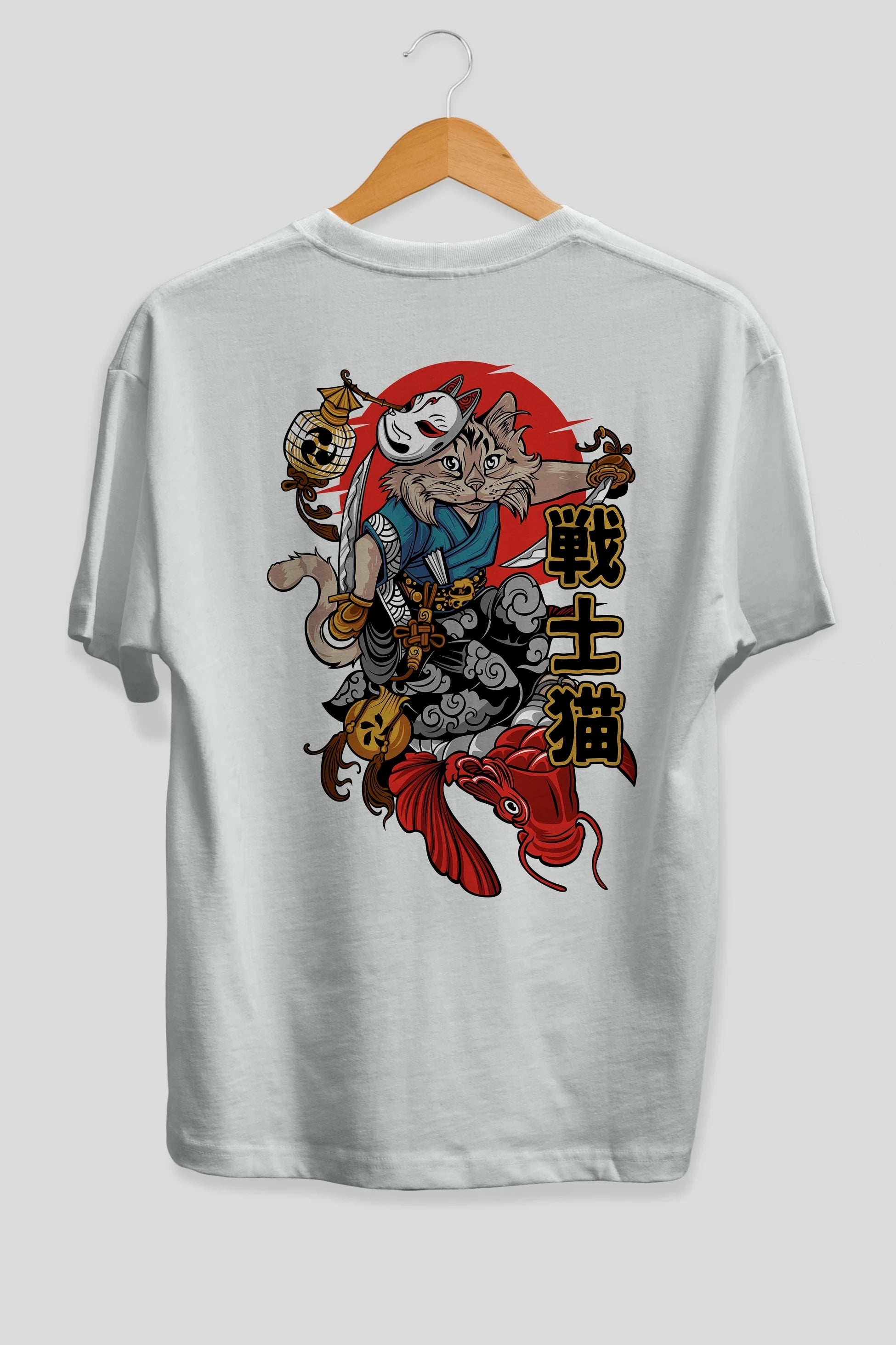 TRIBAL (2) Anime Arka Baskılı Oversize t-shirt Erkek Kadın Unisex