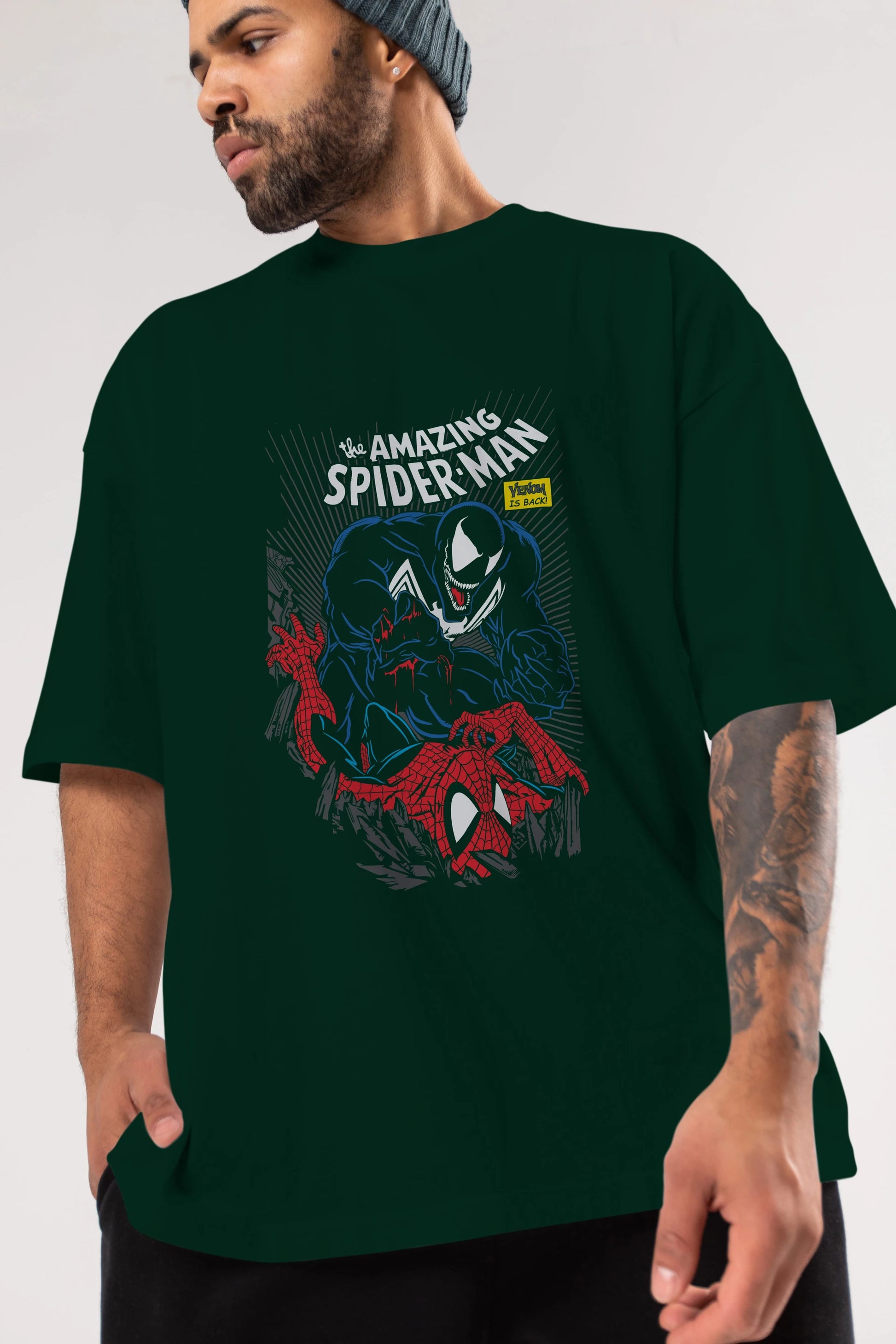 Venom (19) Ön Baskılı Oversize t-shirt Erkek Kadın Unisex %100 Pamuk Bisiklet Yaka tişort