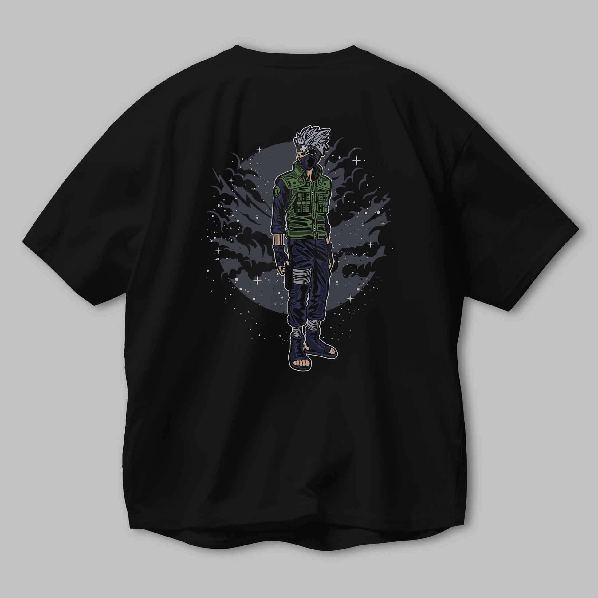 SHINOBI Arka Baskılı Oversize t-shirt Erkek Kadın Unisex %100 Pamuk