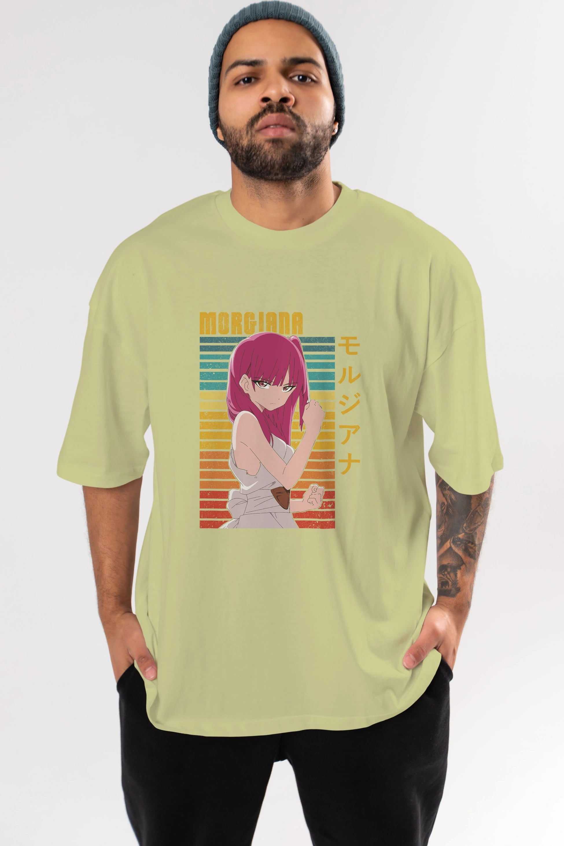Morgiana 3 Anime Ön Baskılı Oversize t-shirt %100 pamuk Erkek Kadın Unisex