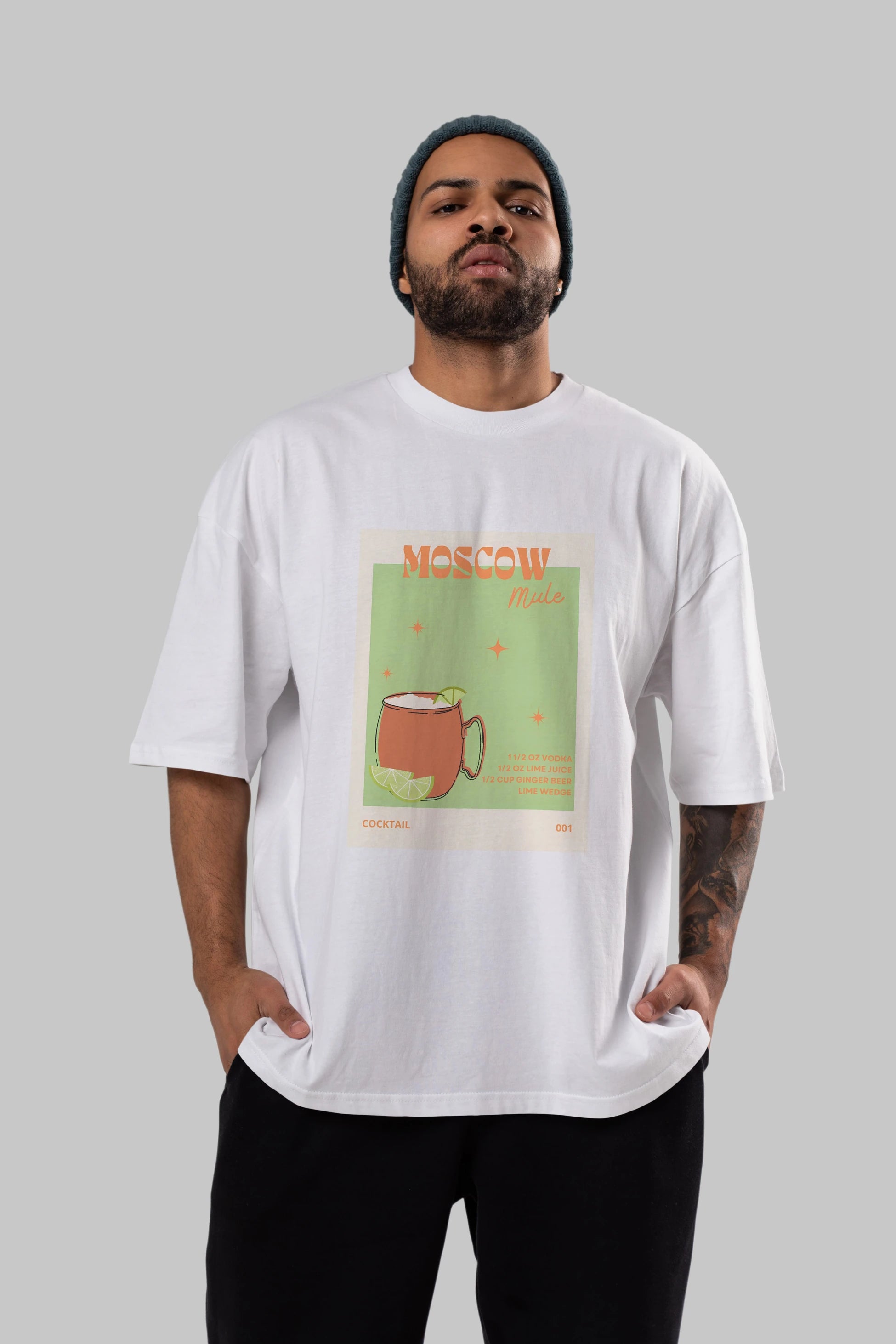 Moscow Mule 2 Ön Baskılı Oversize t-shirt Erkek Kadın Unisex %100 Pamuk Bisiklet Yaka tişort