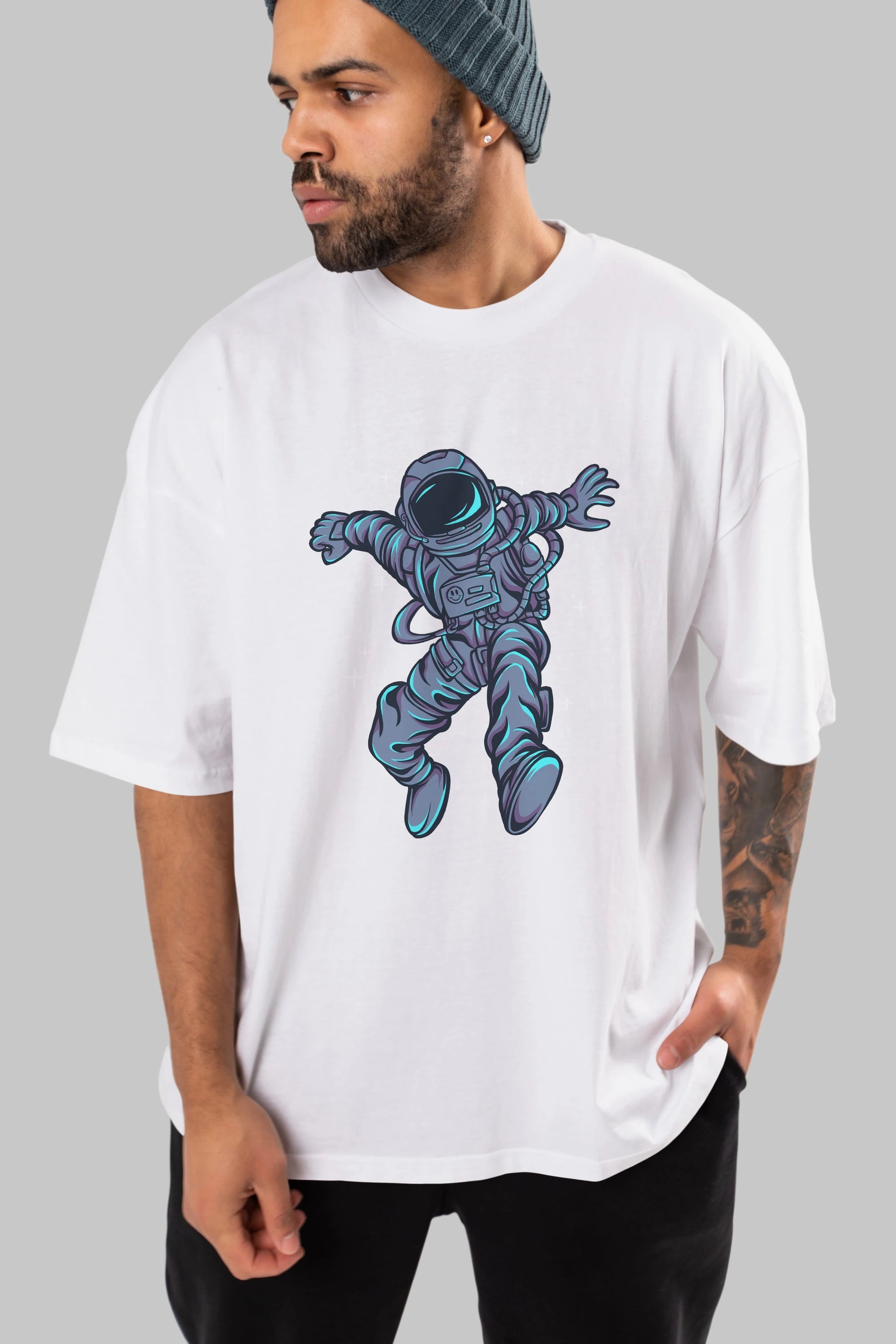 Astrostars tshirt Ön Baskılı Oversize t-shirt Erkek Kadın Unisex