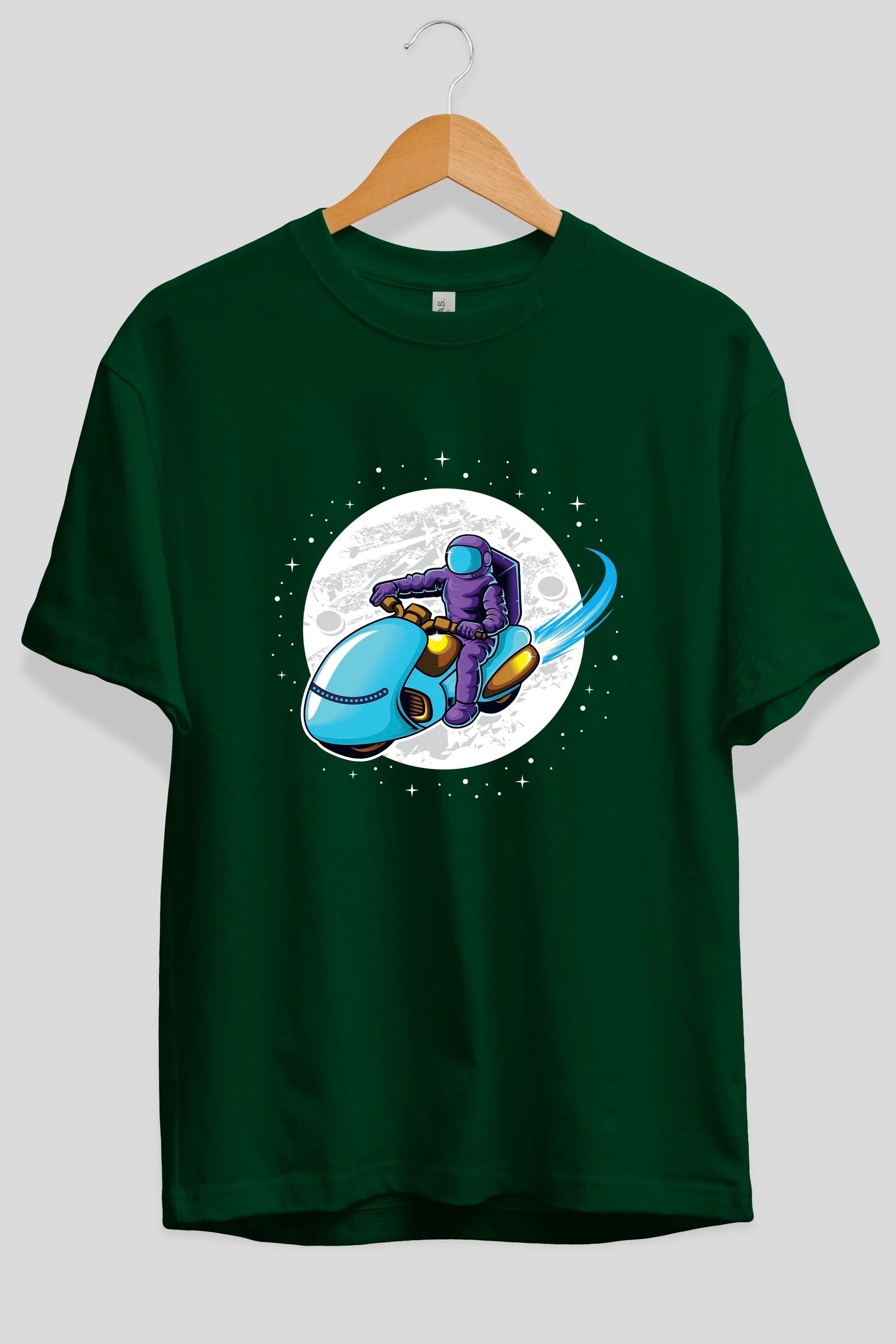 Astrorider in Space Ön Baskılı Oversize t-shirt Erkek Kadın Unisex