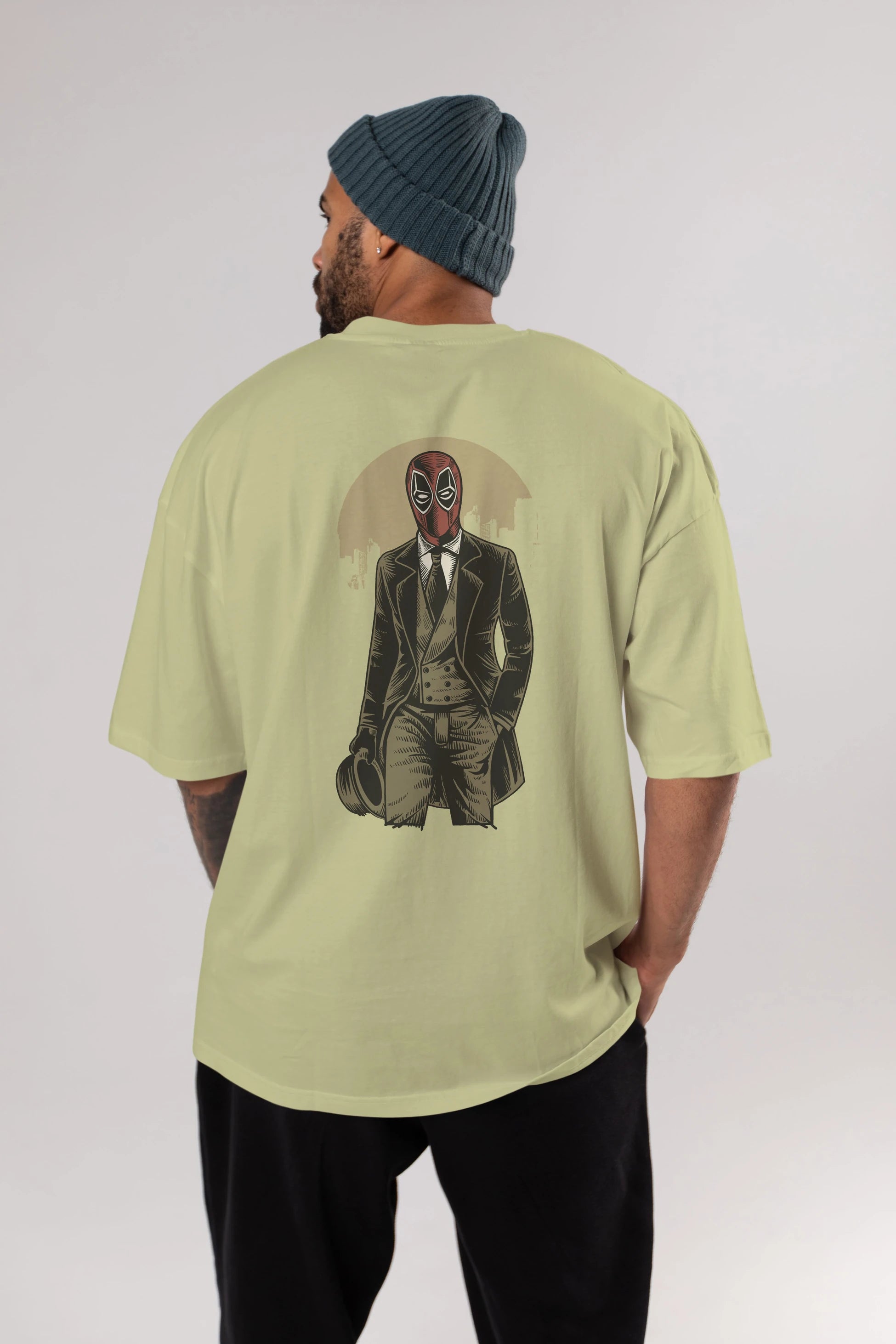 Classic Mercenary Arka Baskılı Oversize t-shirt Erkek Kadın Unisex %100 Pamuk
