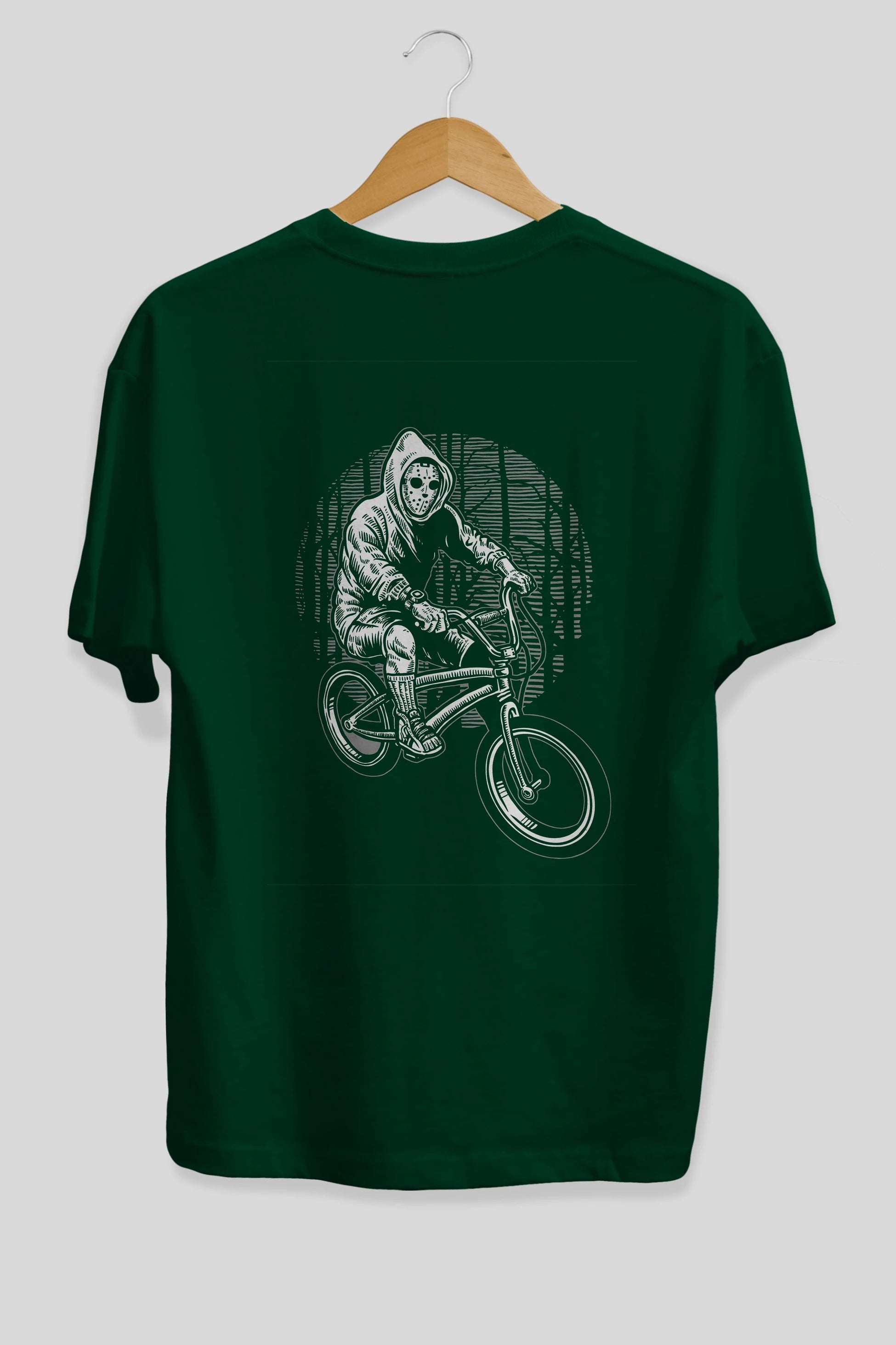 Ride Bike To Kill Arka Baskılı Oversize t-shirt Erkek Kadın Unisex %100 Pamuk