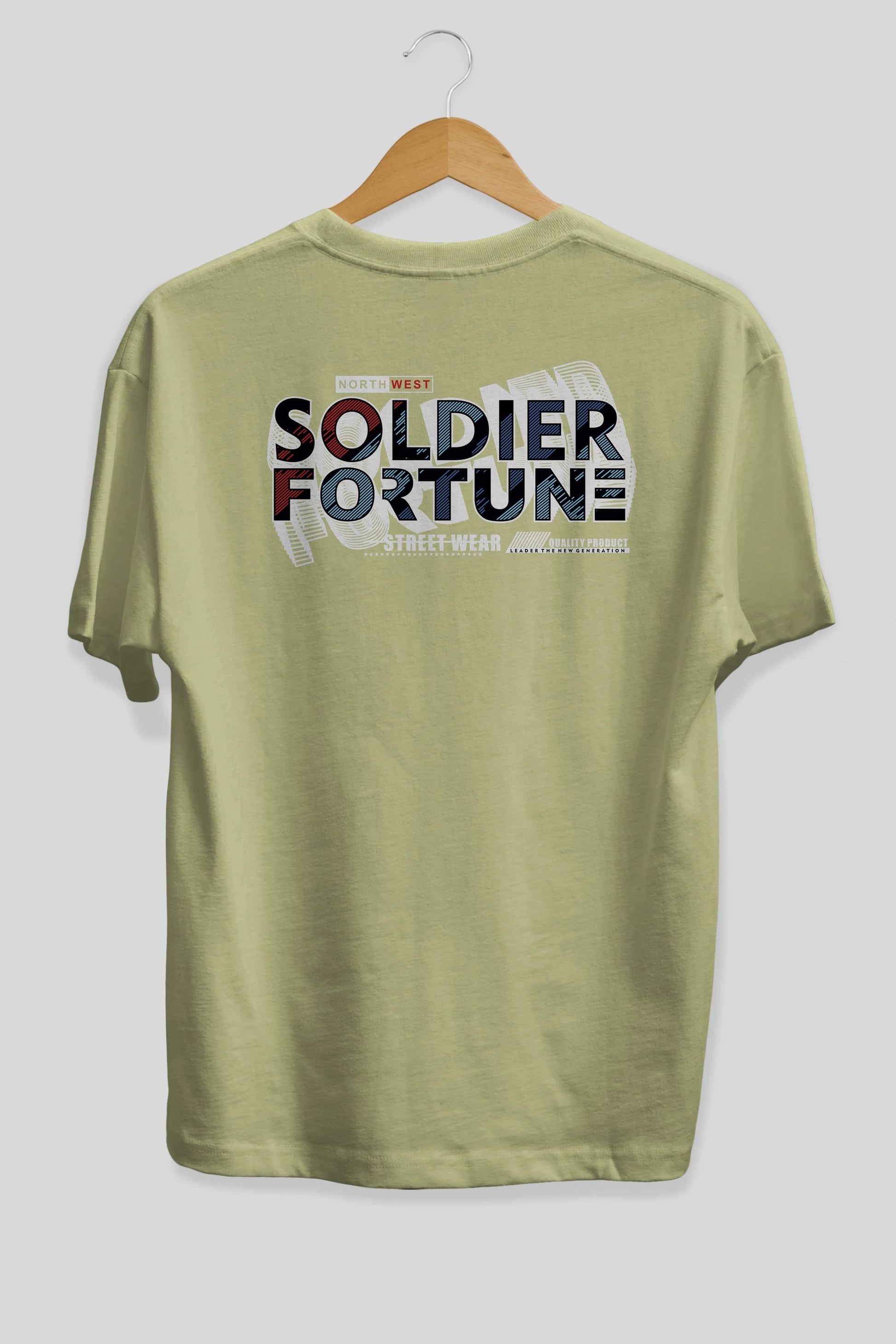 Soldier Fortune Arka Baskılı Oversize t-shirt Erkek Kadın Unisex