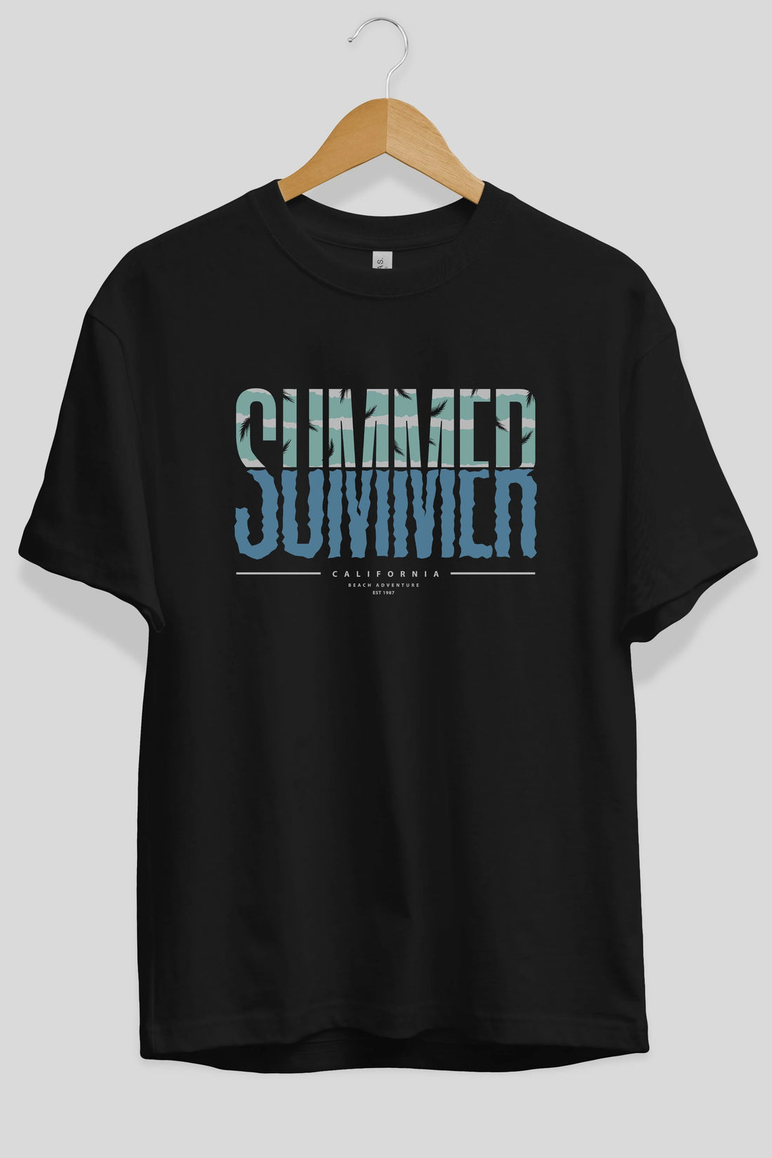 Summer California Ön Baskılı Oversize t-shirt Erkek Kadın Unisex