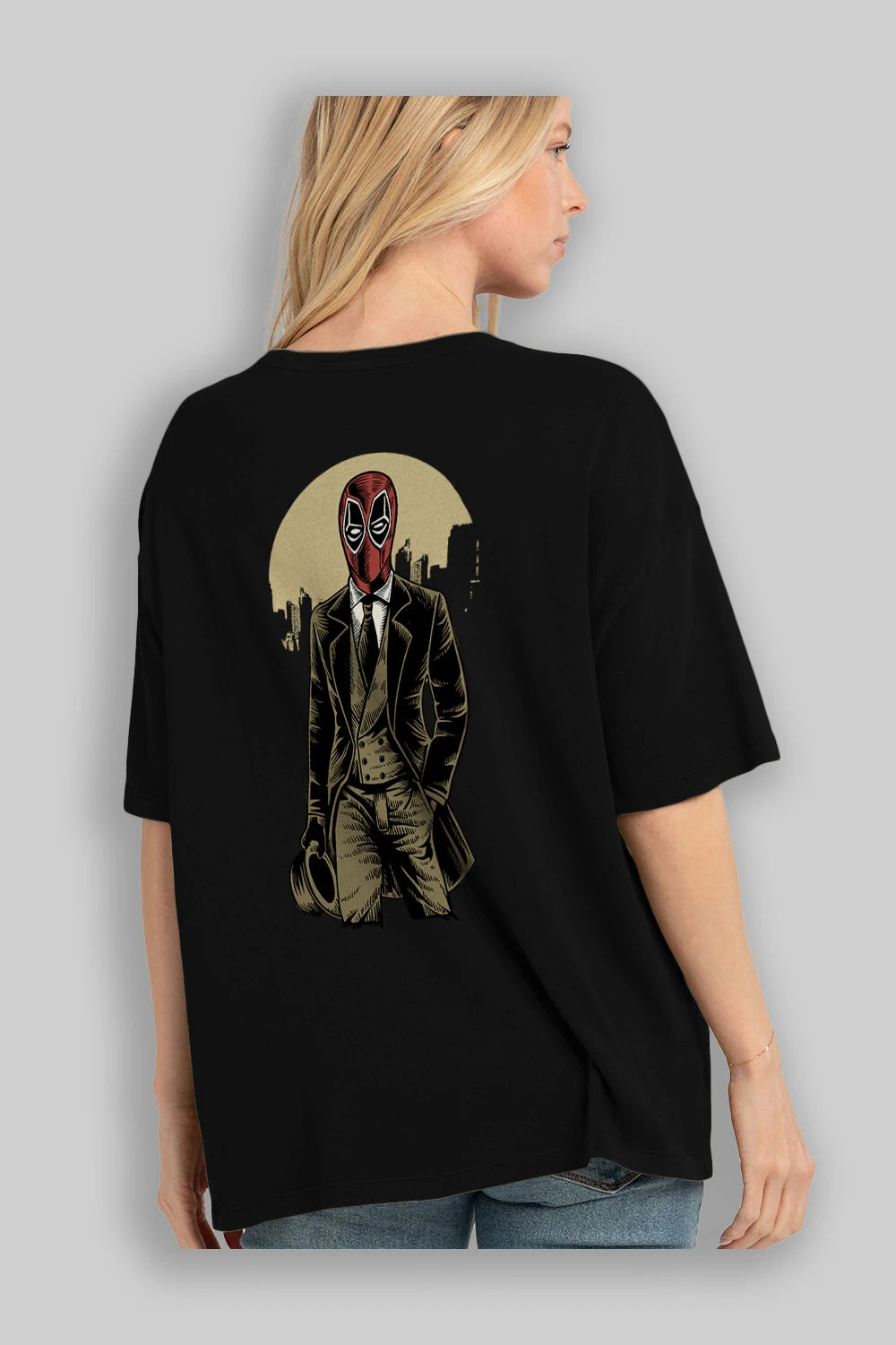 Classic Mercenary Arka Baskılı Oversize t-shirt Erkek Kadın Unisex %100 Pamuk