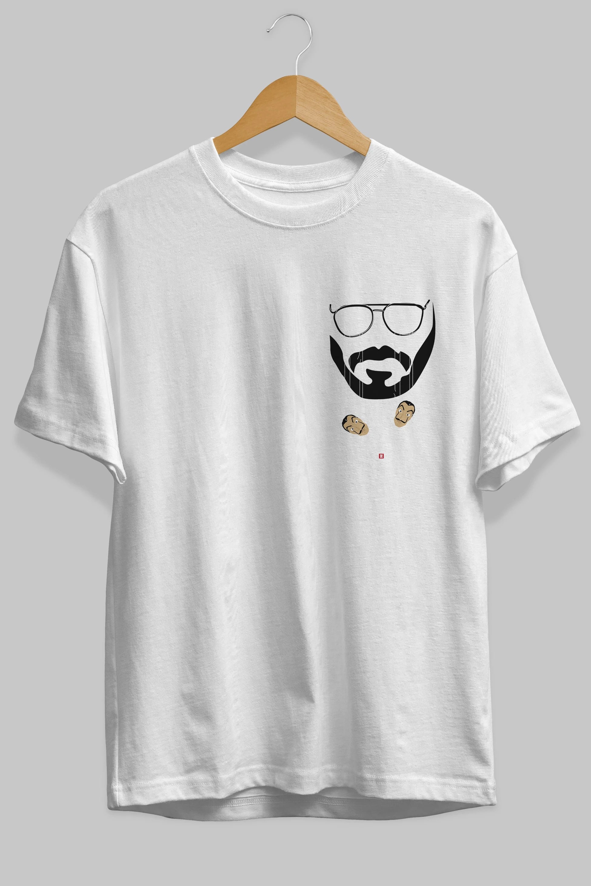 La Casa De Papel (11) Ön Sol Baskılı Oversize t-shirt Erkek Kadın Unisex %100 Pamuk Bisiklet Yaka tişort