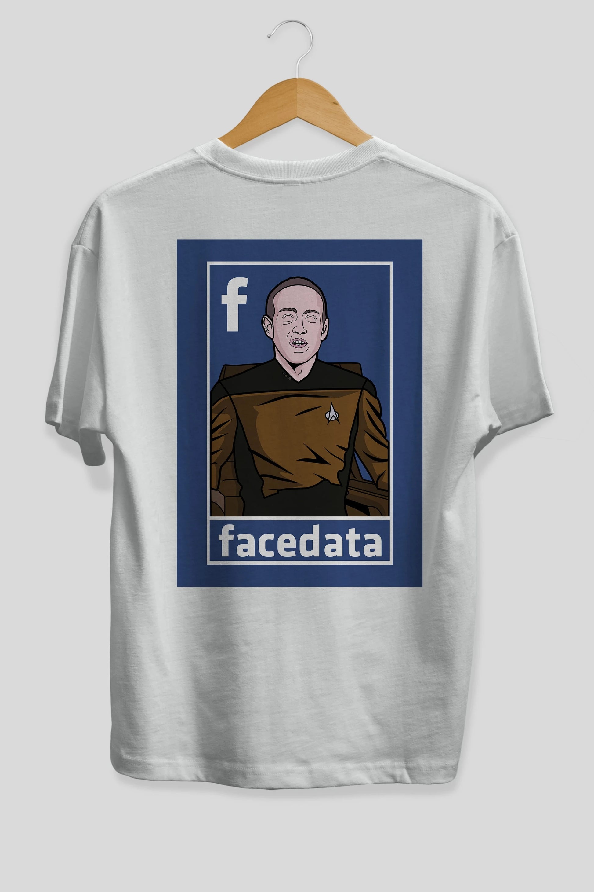 Zukerberg Data Arka Baskılı Oversize t-shirt Erkek Kadın Unisex %100 Pamuk tişort