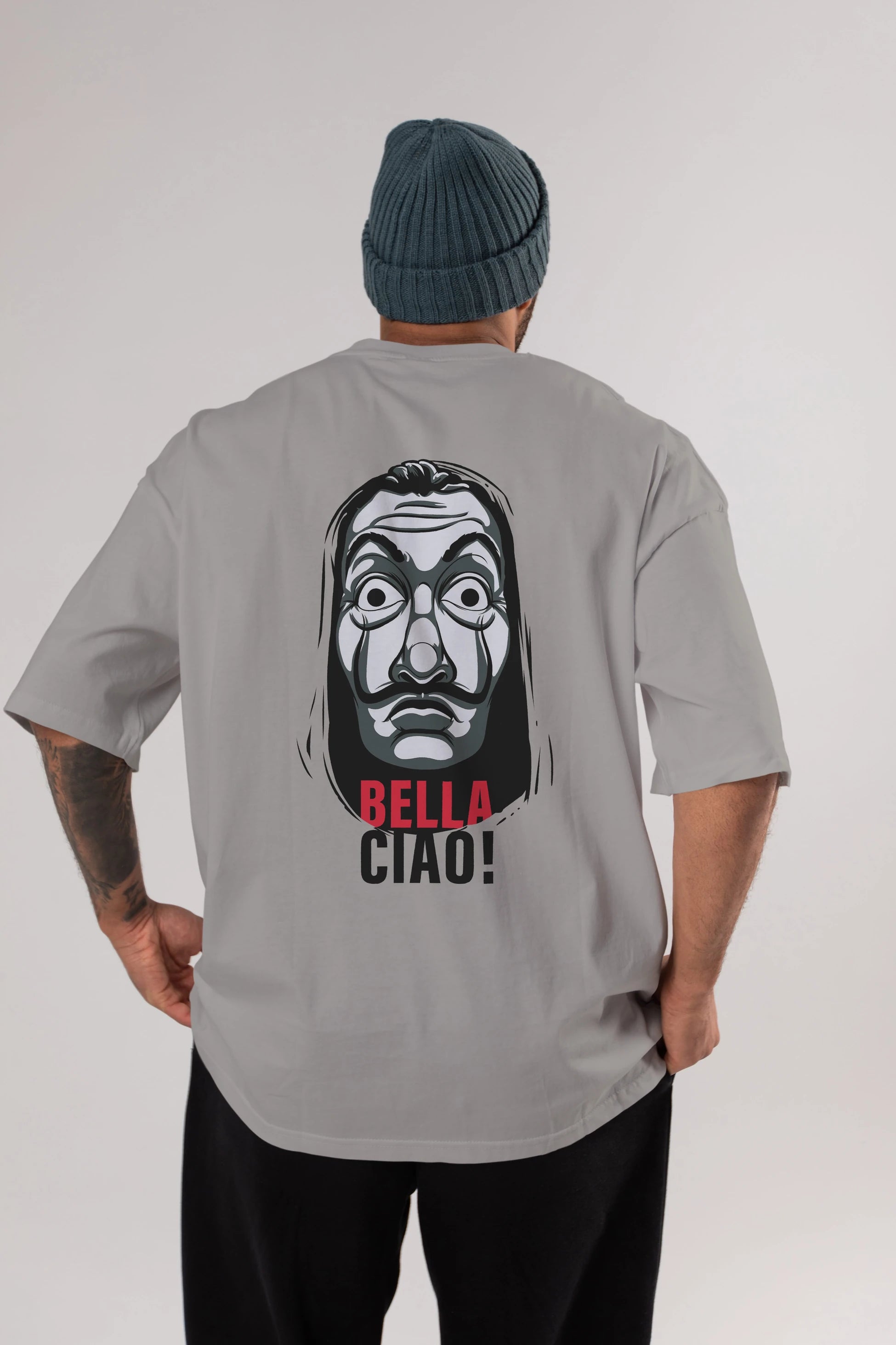 La Casa De Papel (12) Arka Baskılı Oversize t-shirt Erkek Kadın Unisex %100 Pamuk Bisiklet Yaka tişort