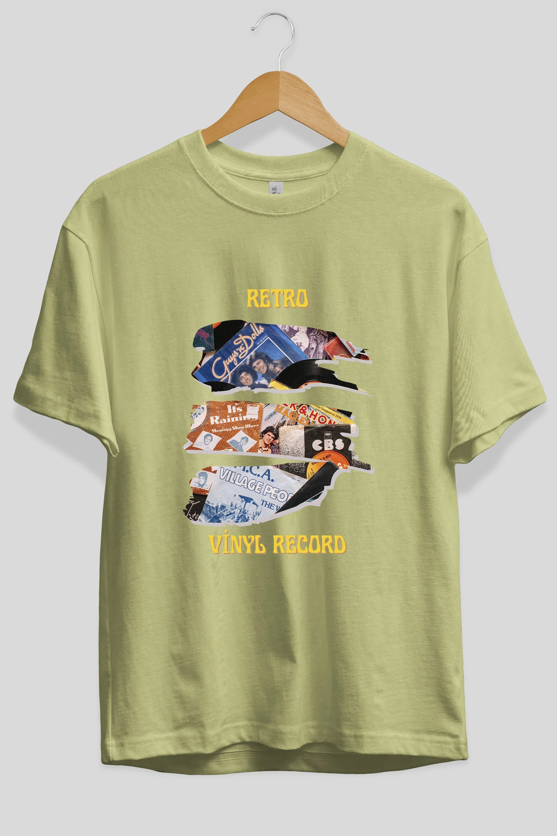 Retro Design Ön Baskılı Oversize t-shirt Erkek Kadın Unisex