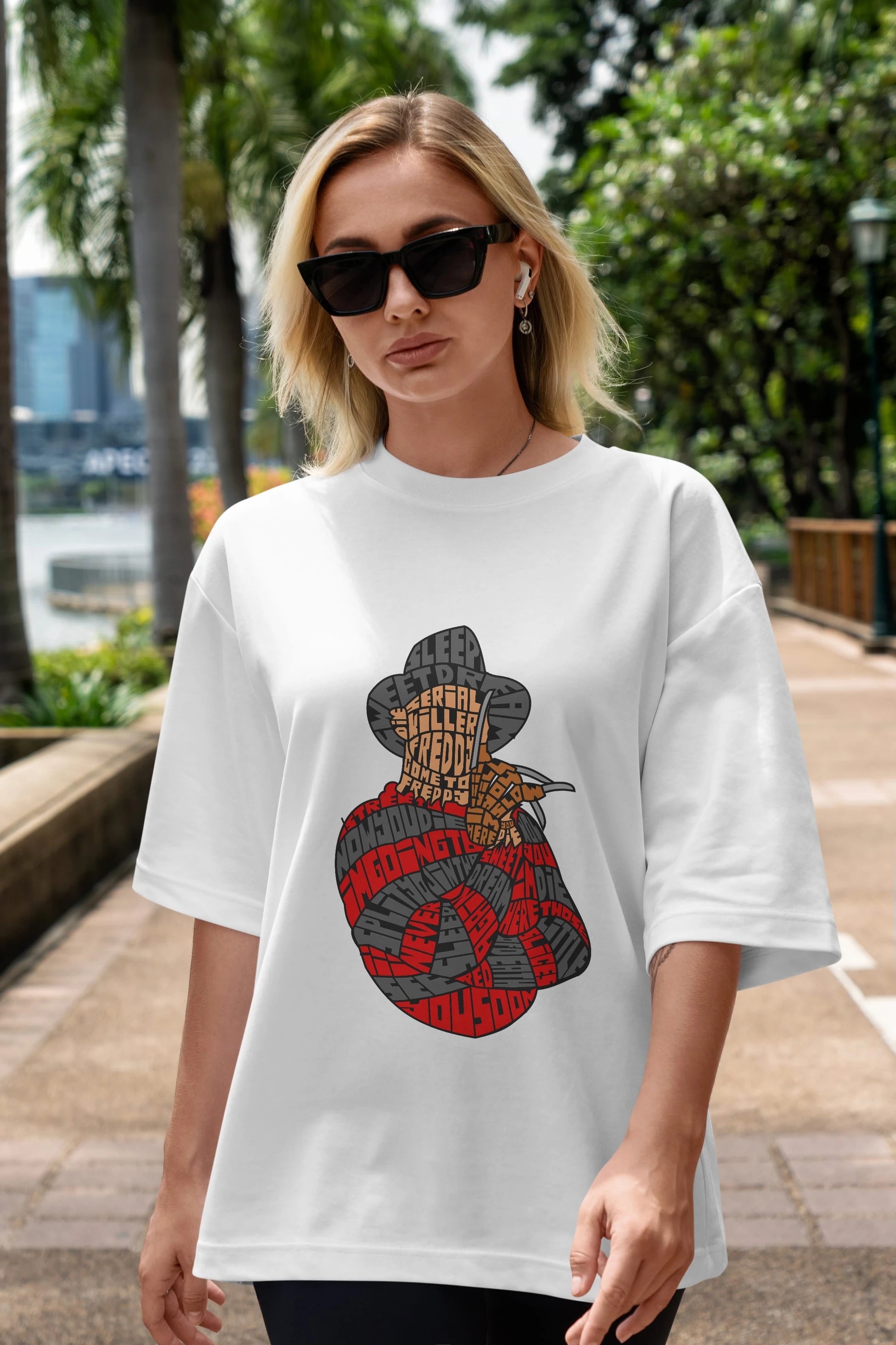 Sweet Dream Ön Baskılı Oversize t-shirt %100 pamuk Erkek Kadın Unisex