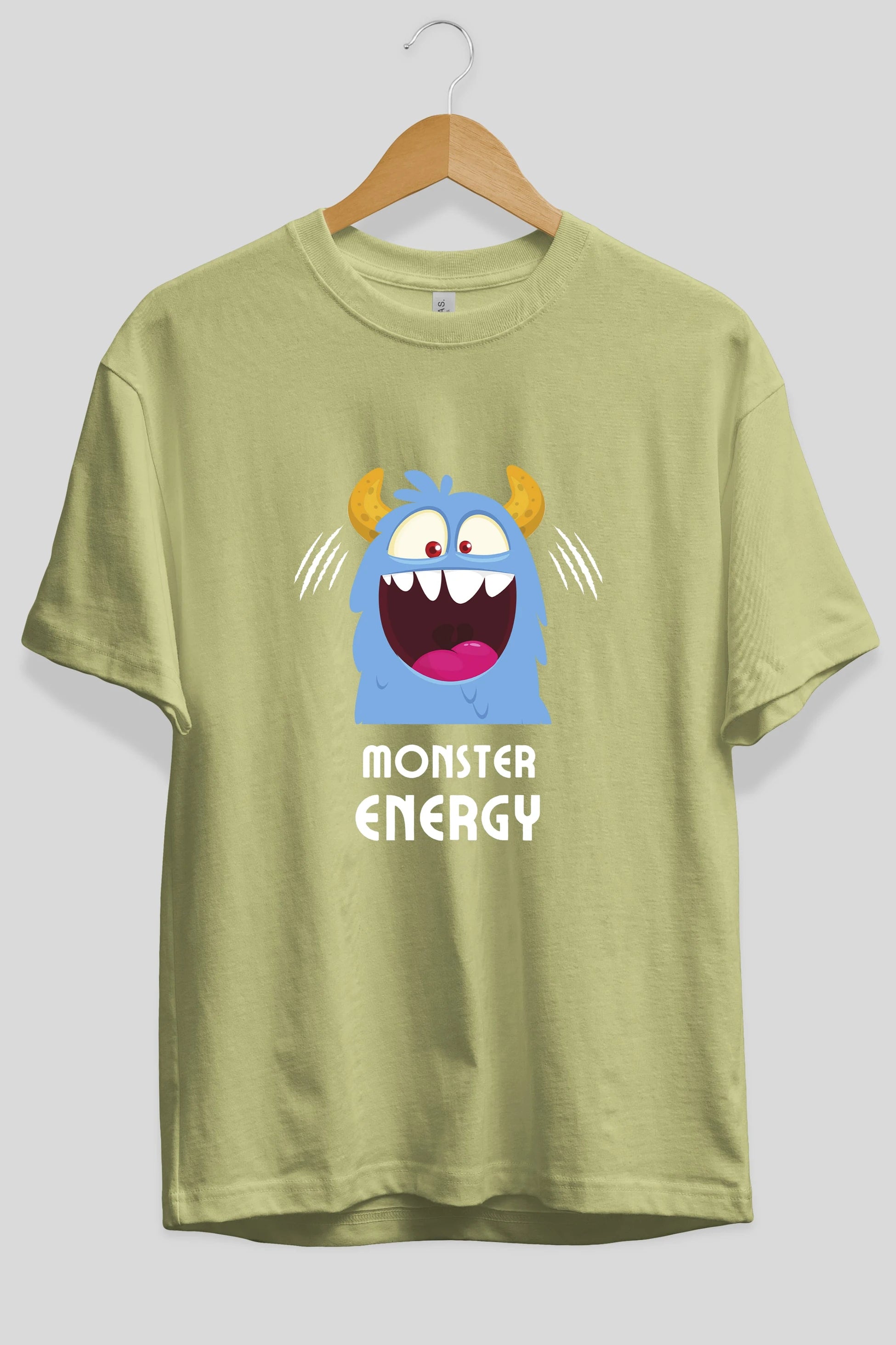 Monster Energy Ön Baskılı Oversize t-shirt Erkek Kadın Unisex