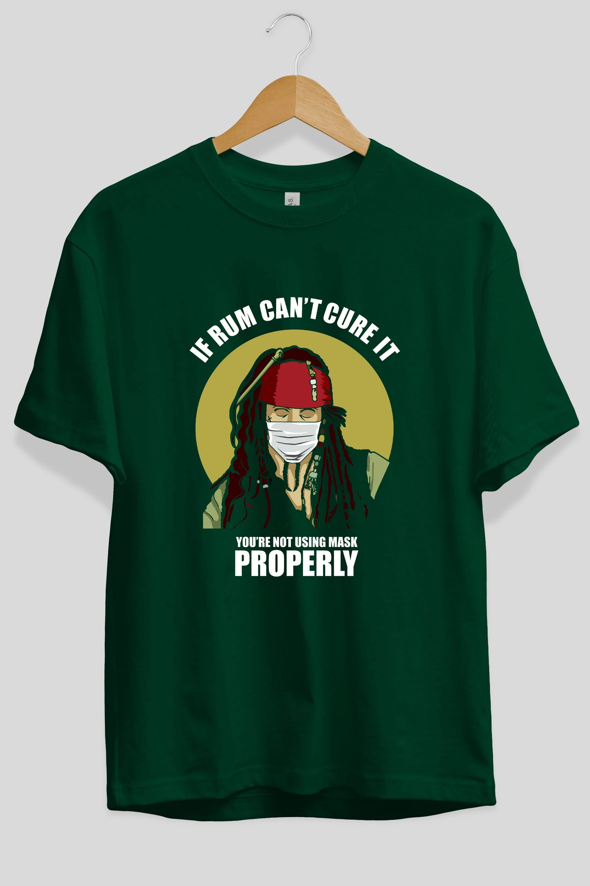 Pirates Maker Ön Baskılı Oversize t-shirt Erkek Kadın Unisex %100 Pamuk tişort