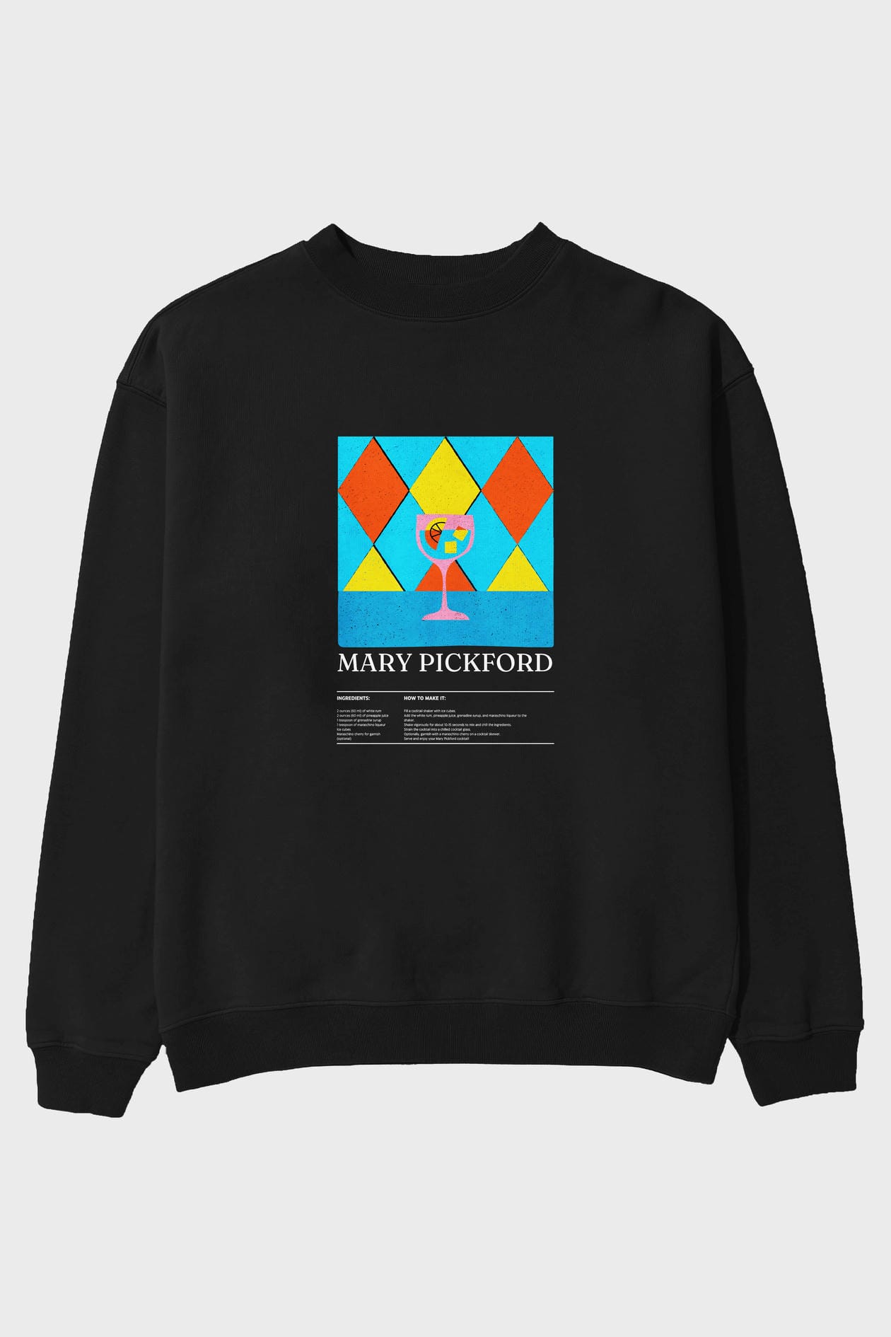 Mary Pickford ön Baskılı Oversize Sweatshirt Erkek Kadın Unisex