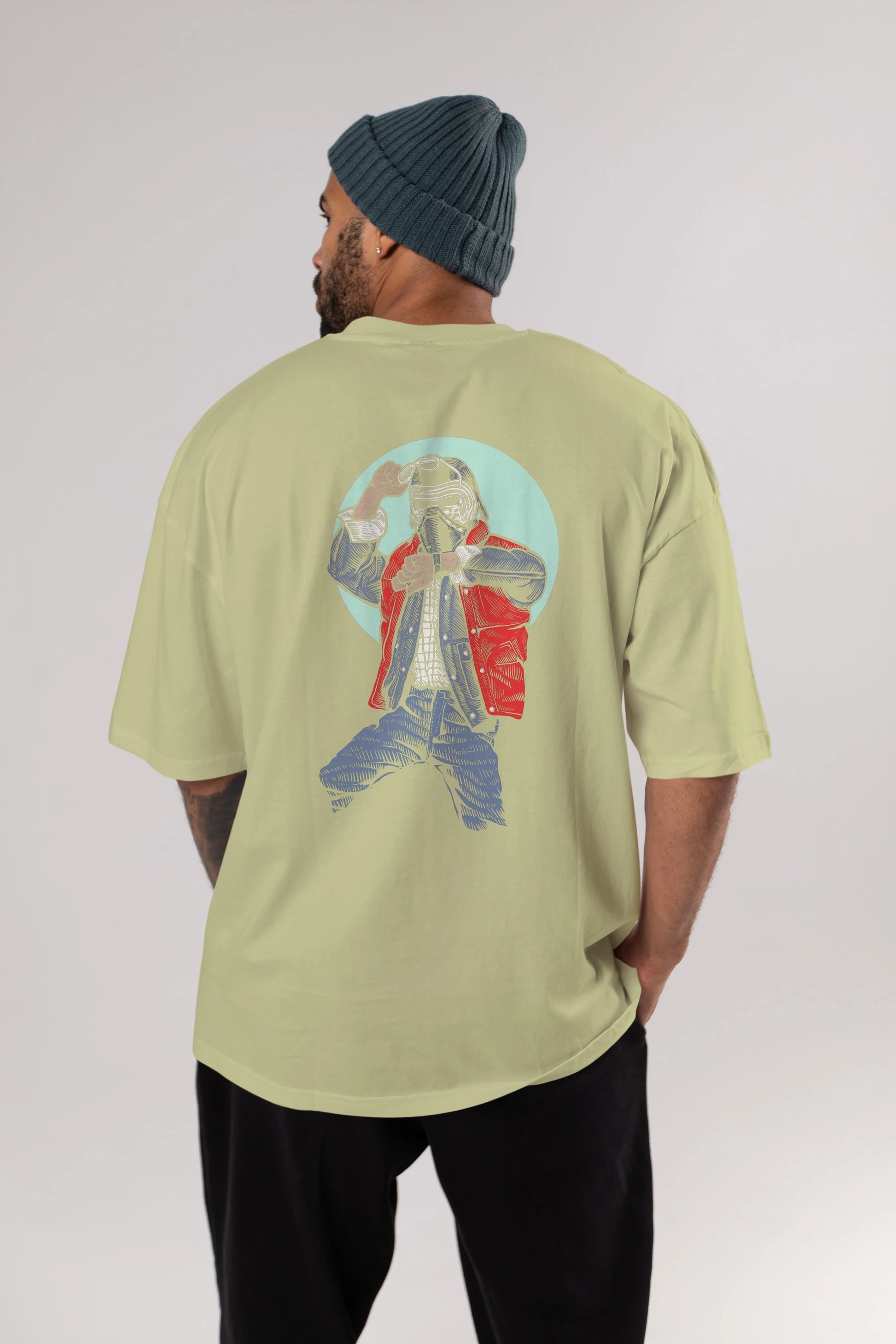 Kylo Mcfly Arka Baskılı Oversize t-shirt Erkek Kadın Unisex %100 Pamuk