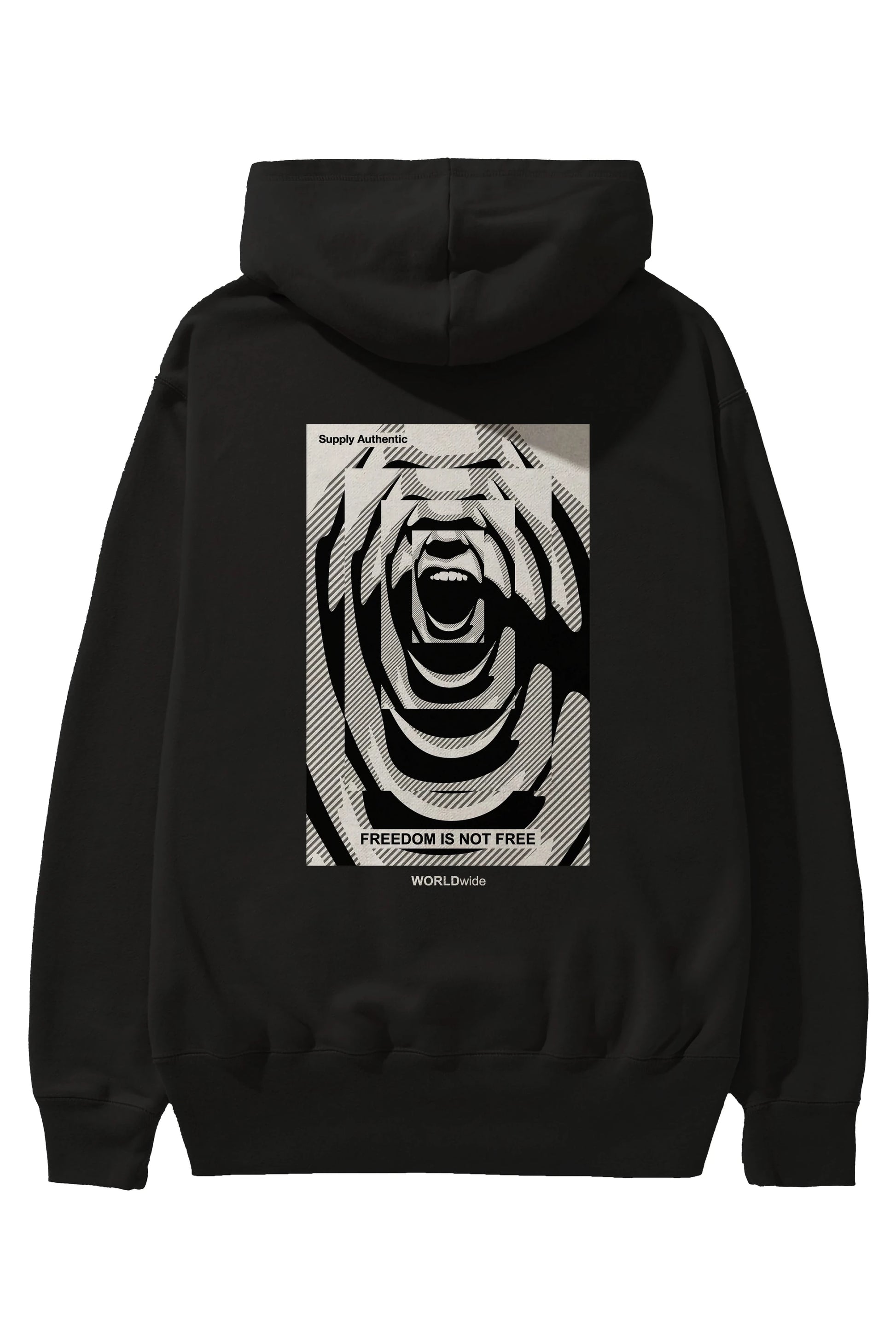 Freedom is Not Free 2 Arka Baskılı Hoodie Oversize Kapüşonlu Sweatshirt Erkek Kadın Unisex