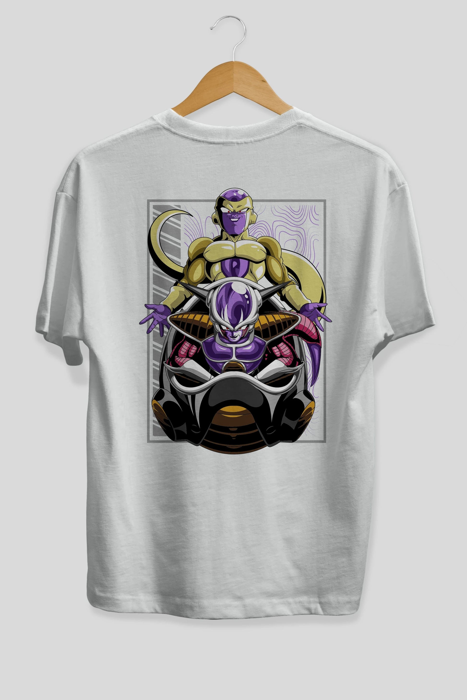 DragonBall Freezer Anime Arka Baskılı Oversize t-shirt Erkek Kadın Unisex