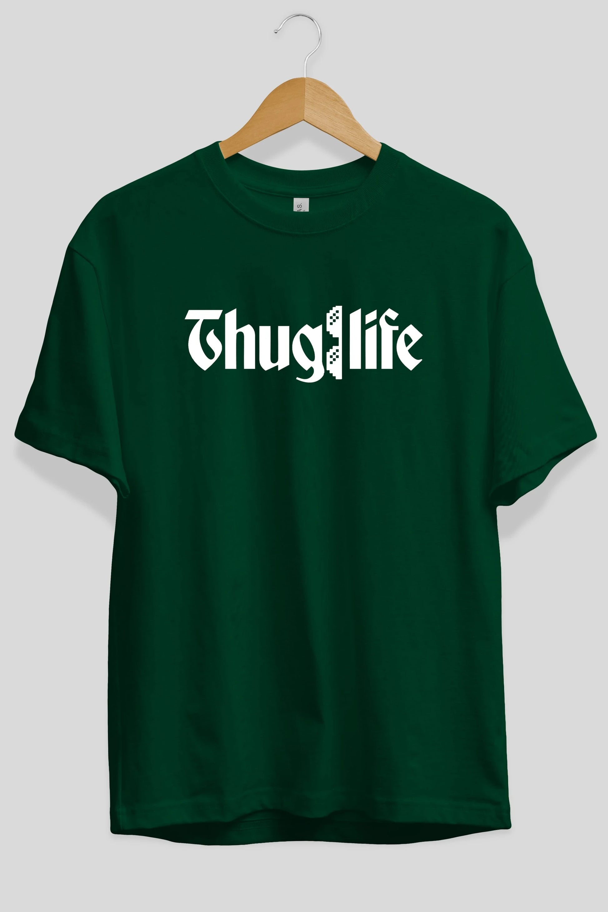 Thuglife Ön Baskılı Oversize t-shirt %100 pamuk Erkek Kadın Unisex