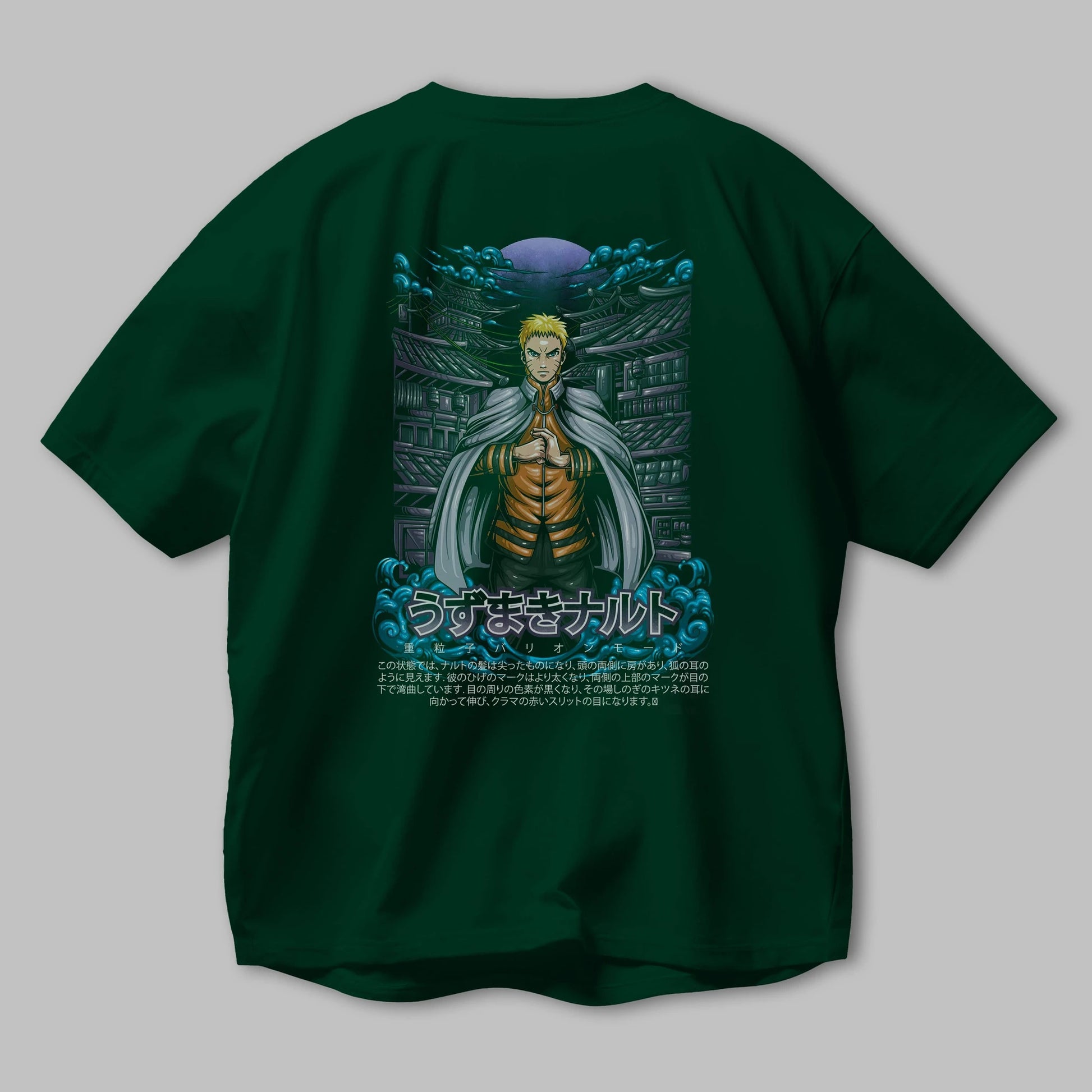 NARUTO (8) Anime Arka Baskılı Oversize t-shirt Erkek Kadın Unisex