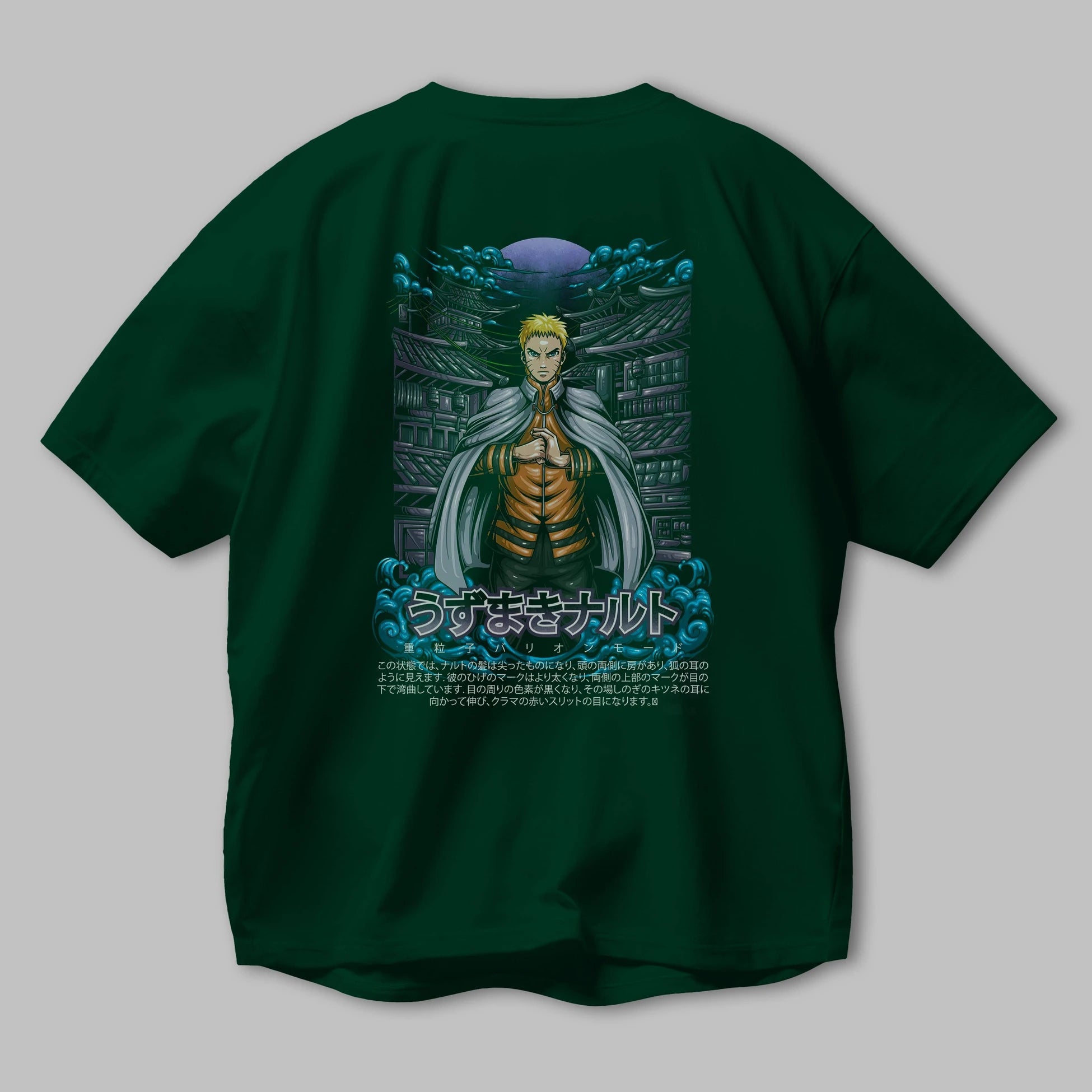 NARUTO (8) Anime Arka Baskılı Oversize t-shirt Erkek Kadın Unisex