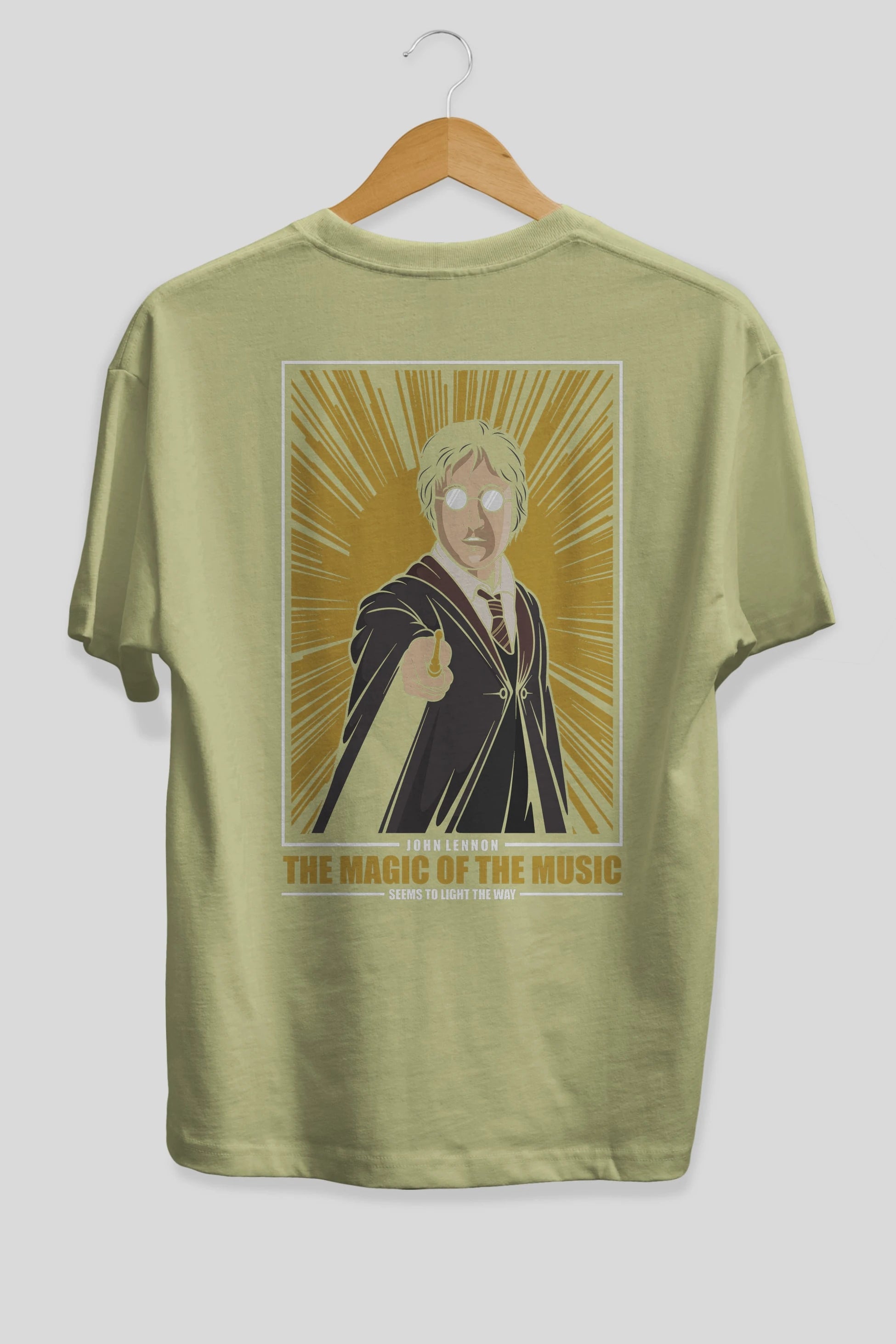 John Potter Arka Baskılı Oversize t-shirt Erkek Kadın Unisex %100 Pamuk tişort