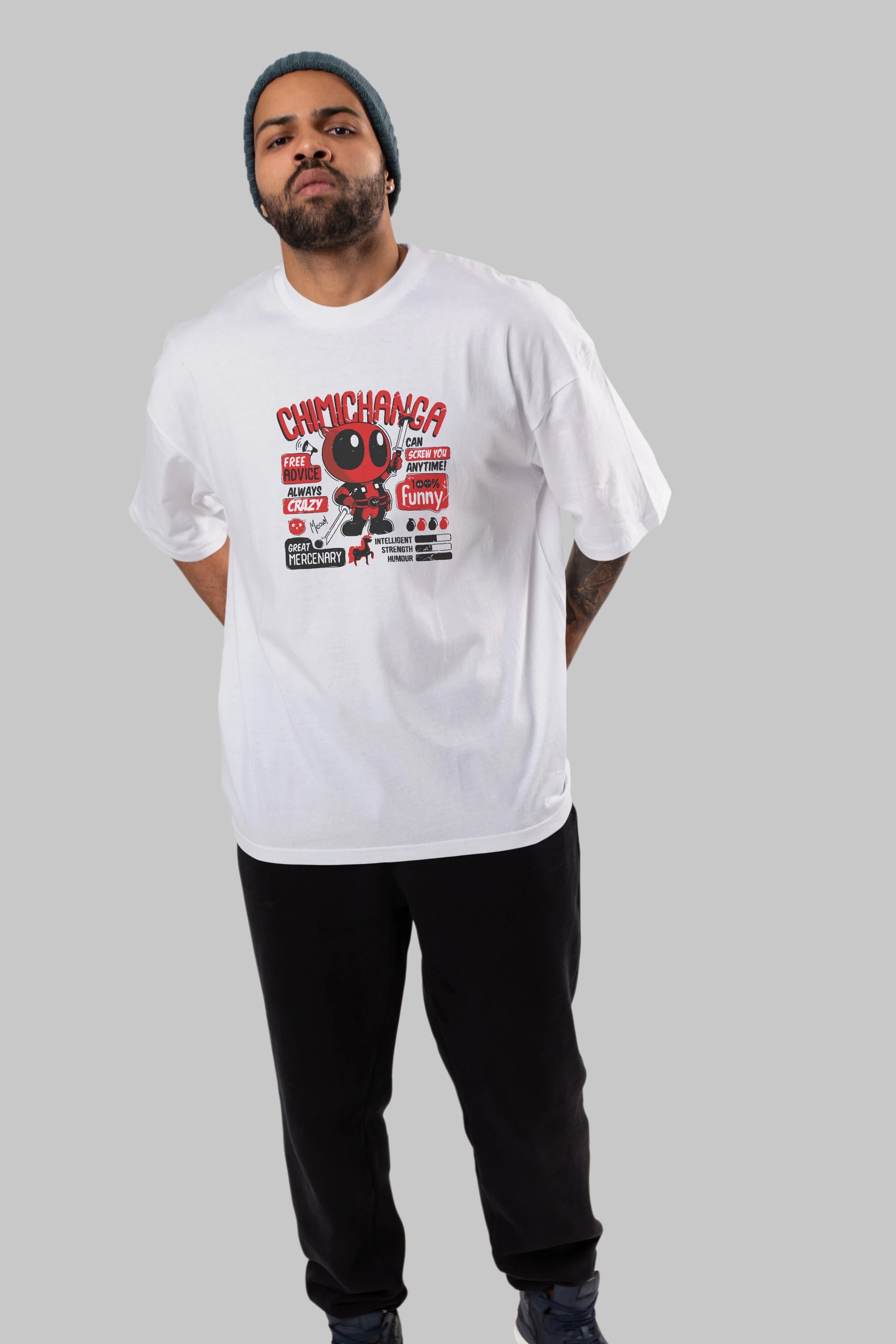 Deadpool (9) Ön Baskılı Oversize t-shirt Erkek Kadın Unisex %100 Pamuk Bisiklet Yaka tişort