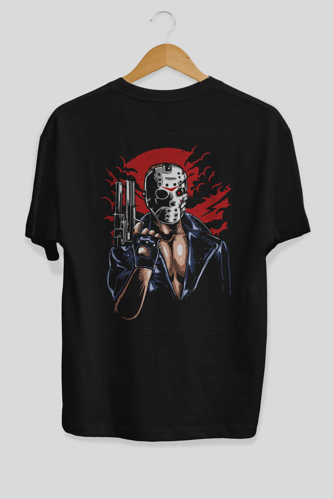 Jason Will Be Back Arka Baskılı Oversize t-shirt Erkek Kadın Unisex %100 Pamuk