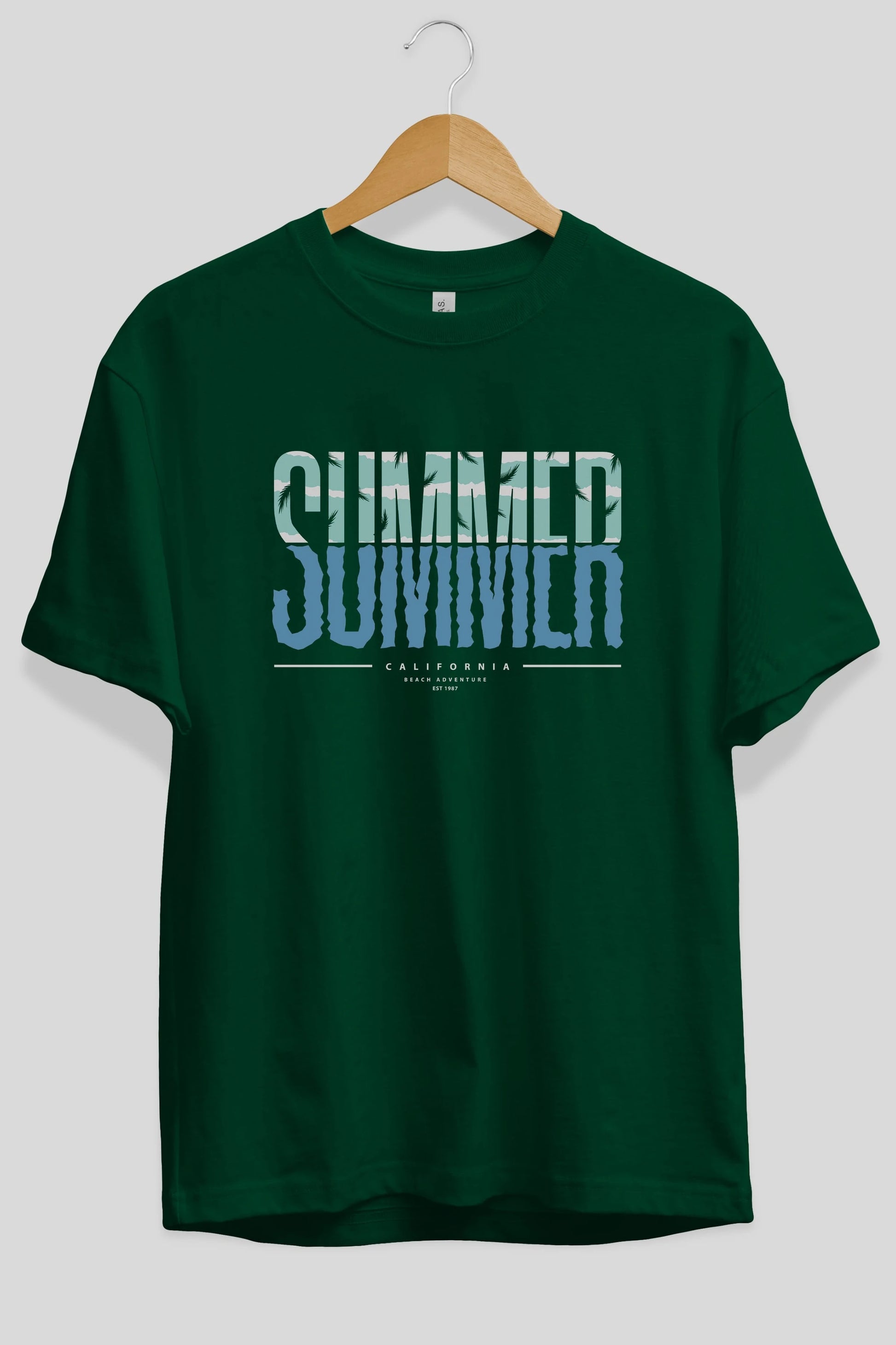Summer California Ön Baskılı Oversize t-shirt Erkek Kadın Unisex